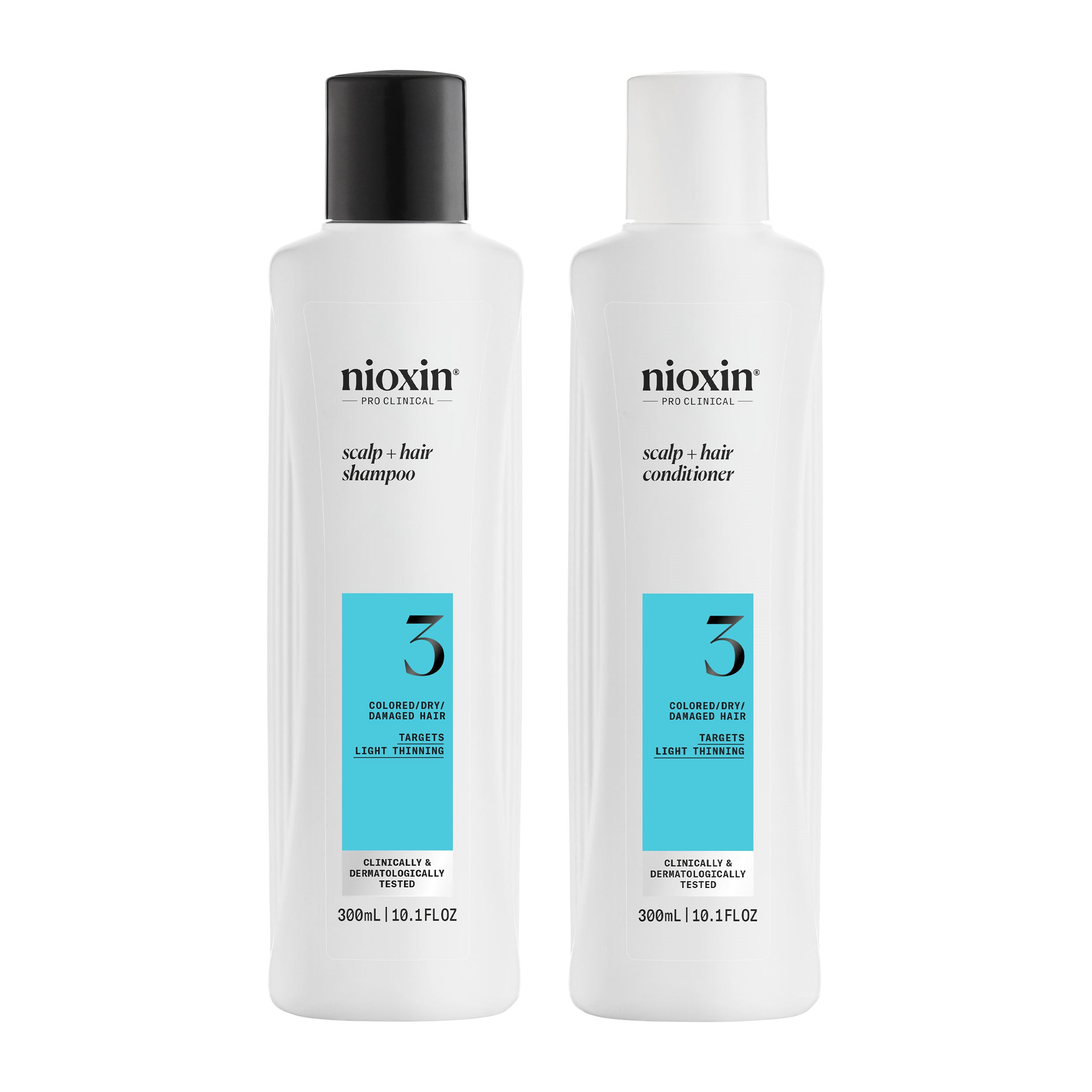 Nioxin System 3 Shampoo + Conditioner Duo - Includes Shampoo and Conditioner
