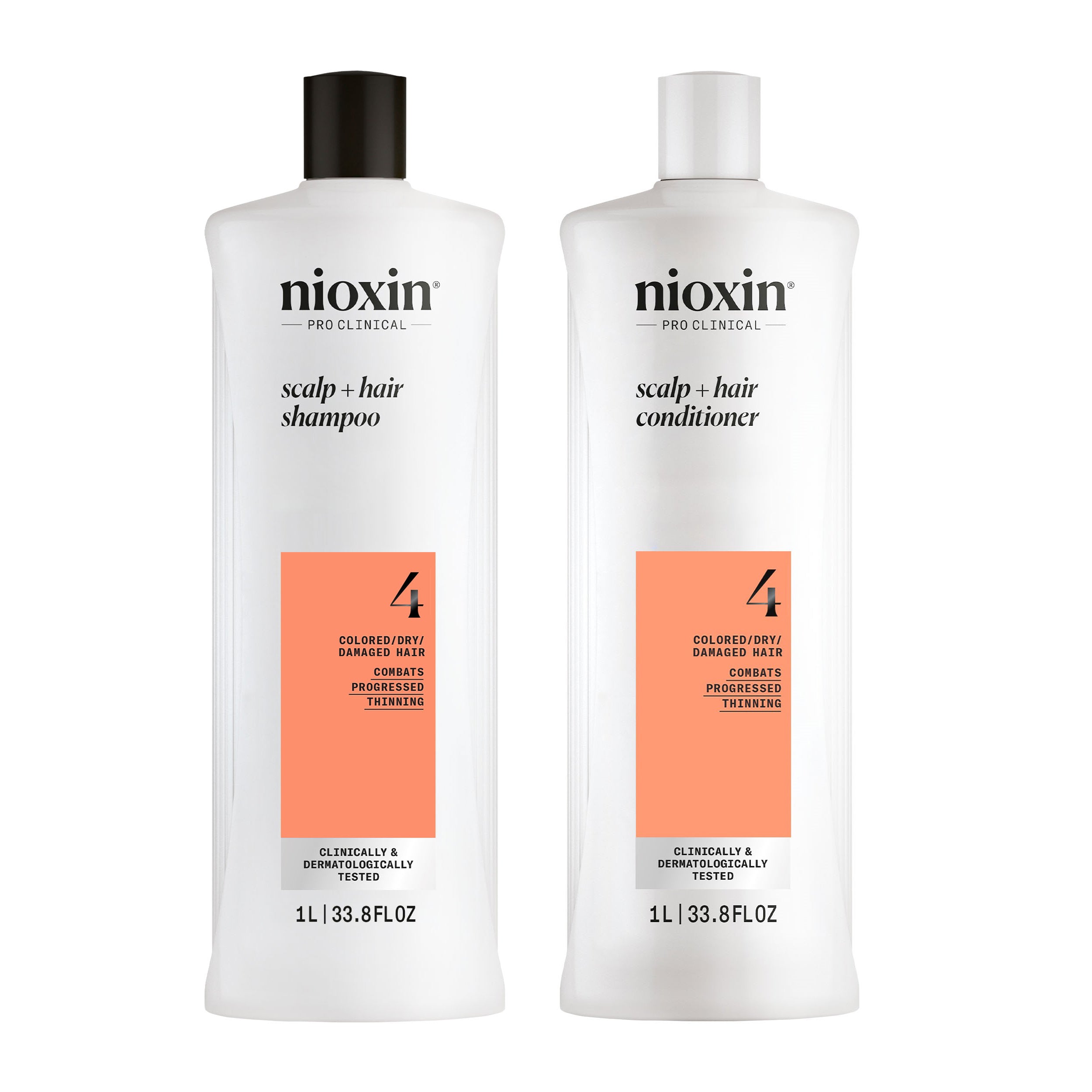 Nioxin System 4 Shampoo + Conditioner Duo - Includes Shampoo and Conditioner