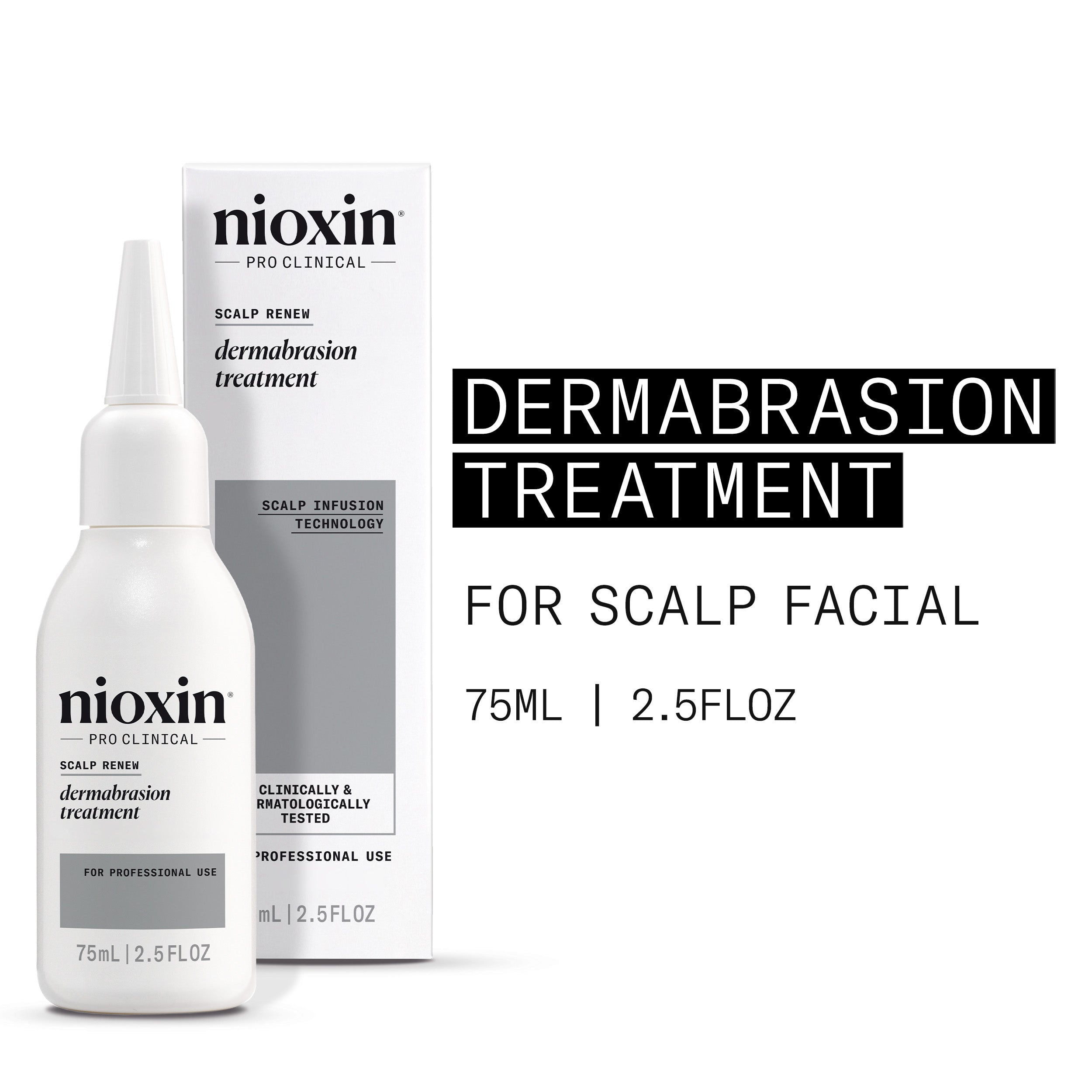 Nioxin Scalp Renew Dermabrasion Treatment - Exfoliation for Scalp Restoration, 75ml