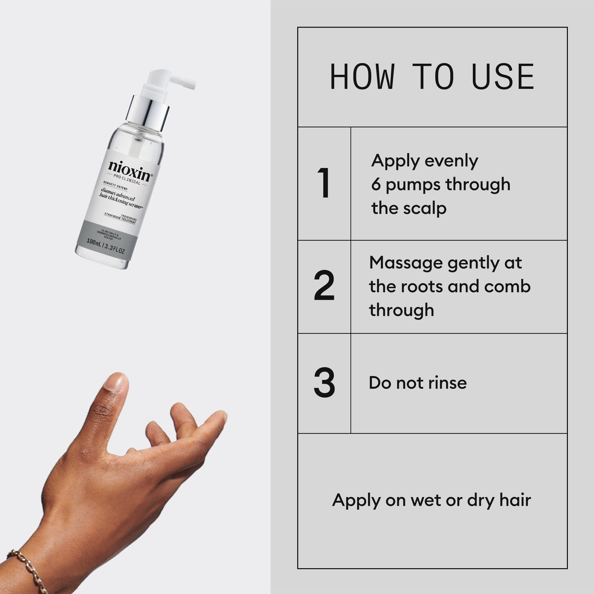 Nioxin Density Defend Diamax Advanced Hair Thickening Serum, 100ml