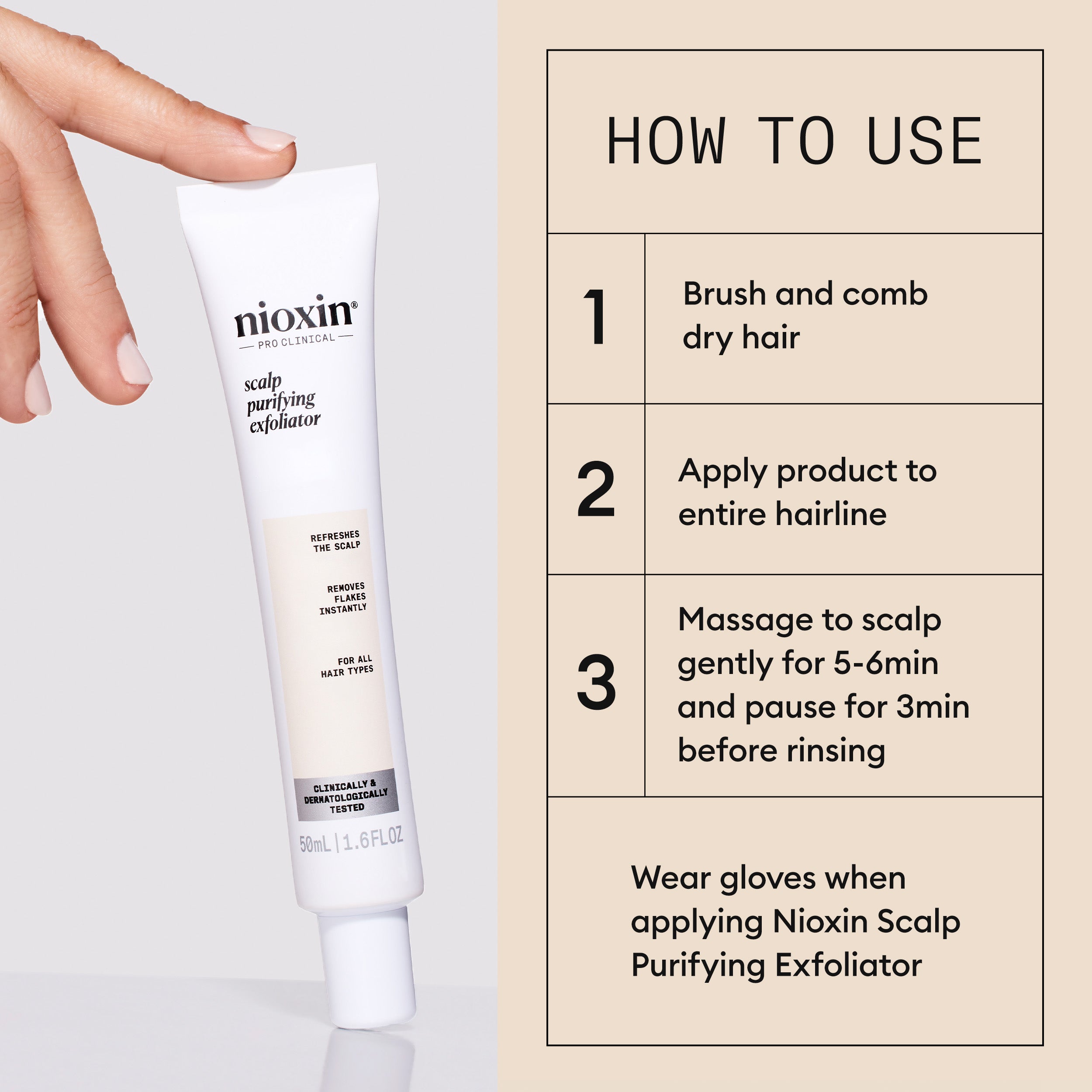 Nioxin Scalp Purifying Exfoliator - Deep Cleanses and Refreshes Scalp, 50ml