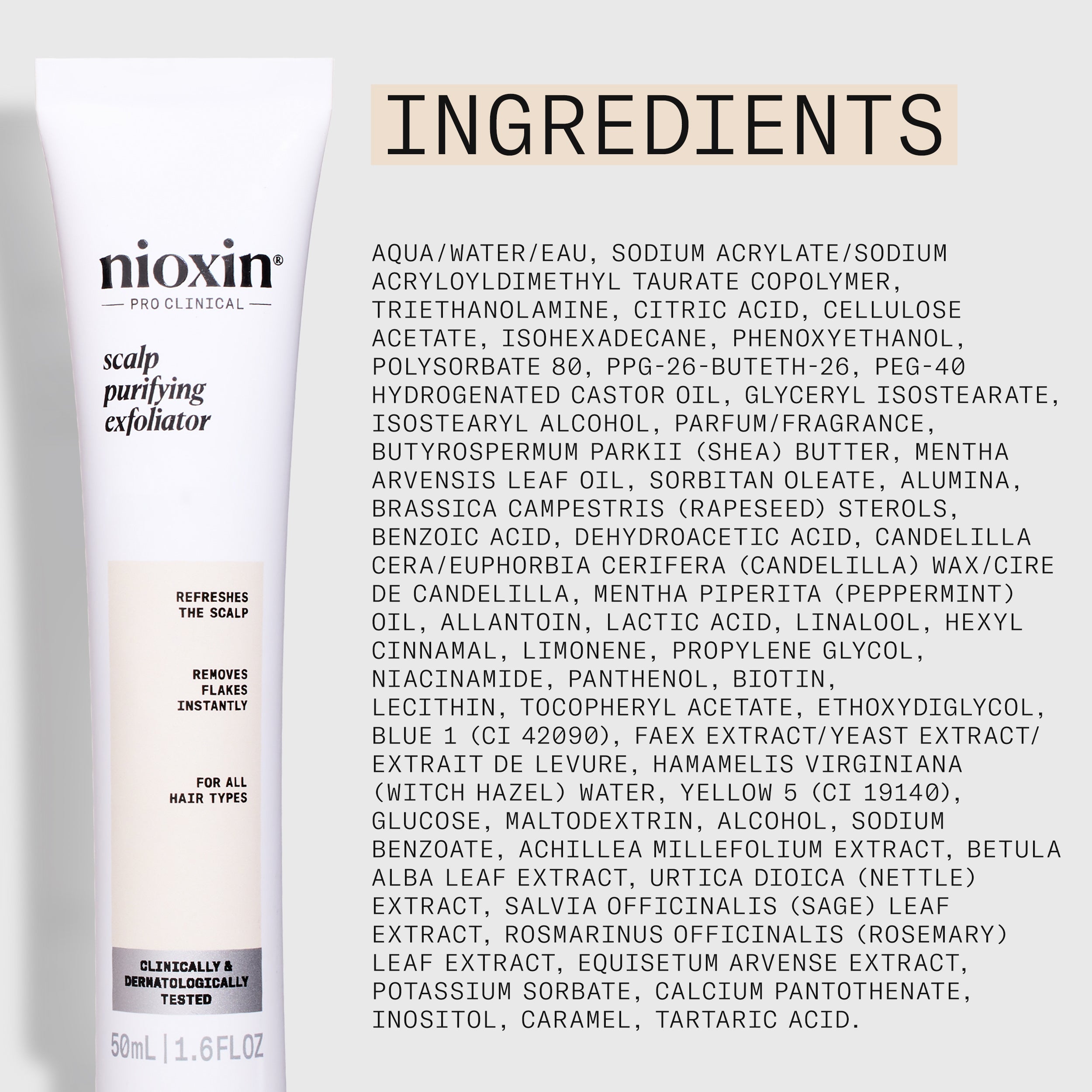 Nioxin Scalp Purifying Exfoliator - Deep Cleanses and Refreshes Scalp, 50ml