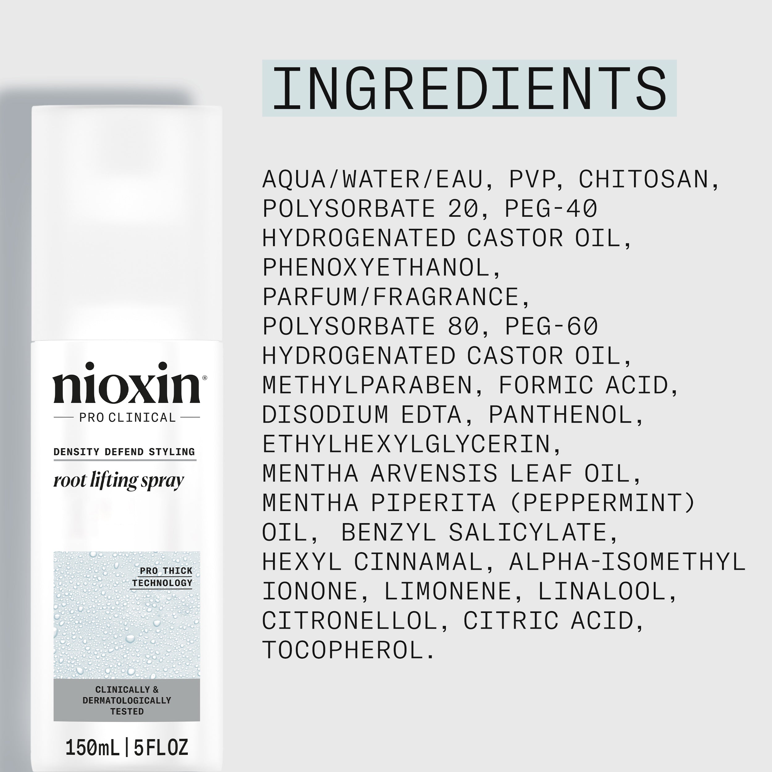 Nioxin Density Defend Styling Root Lifting Spray - Hair Thickening Spray, 150ml