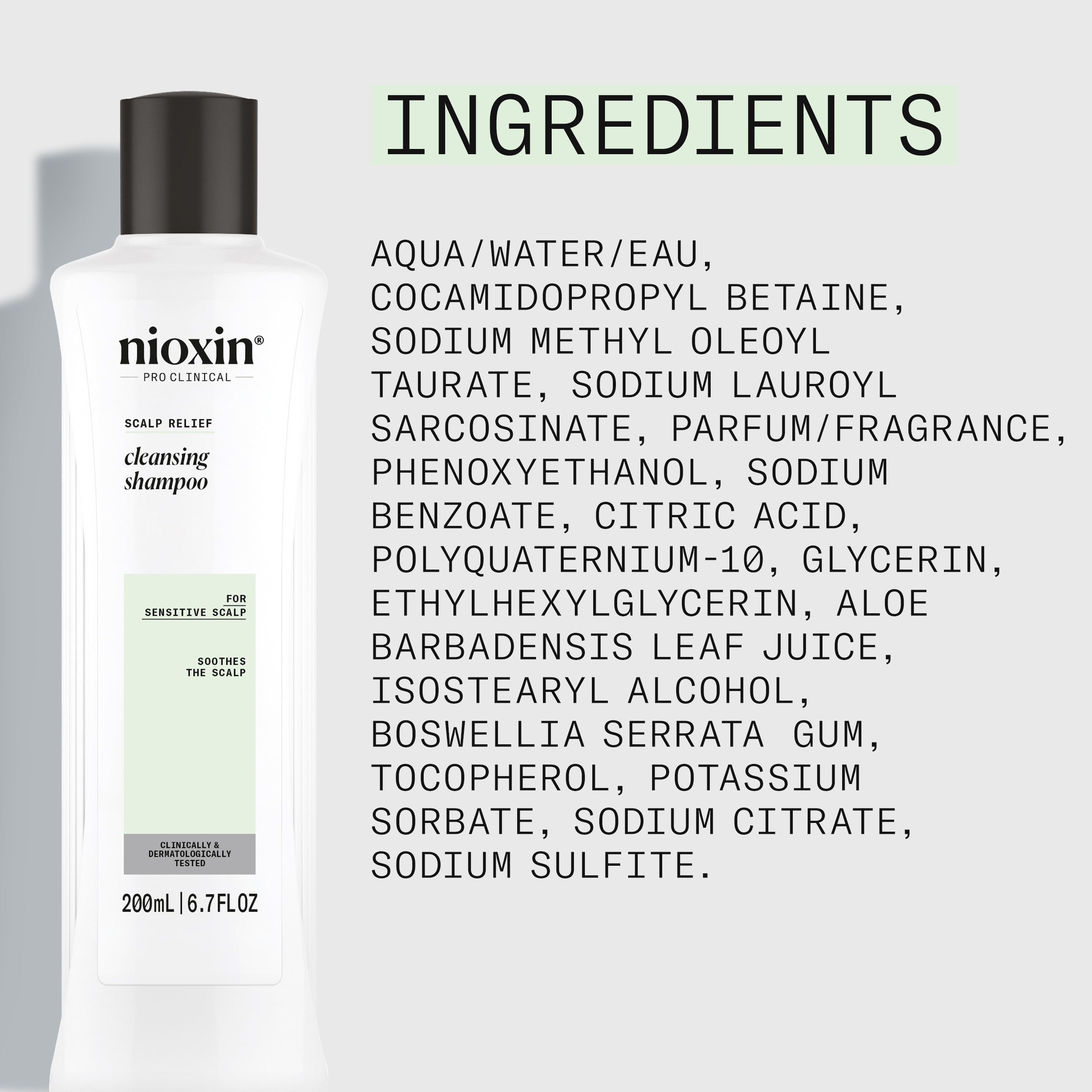 Nioxin Scalp Relief Cleansing Shampoo - Shampoo for Sensitive Scalp