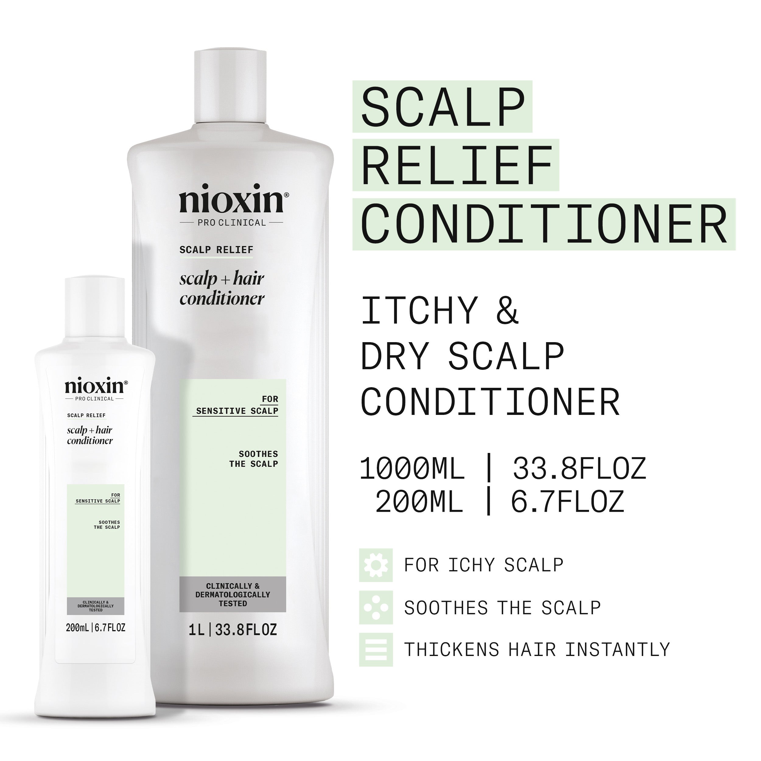 Nioxin Scalp Relief Scalp + Hair Conditioner - Conditioner for Sensitive Scalp