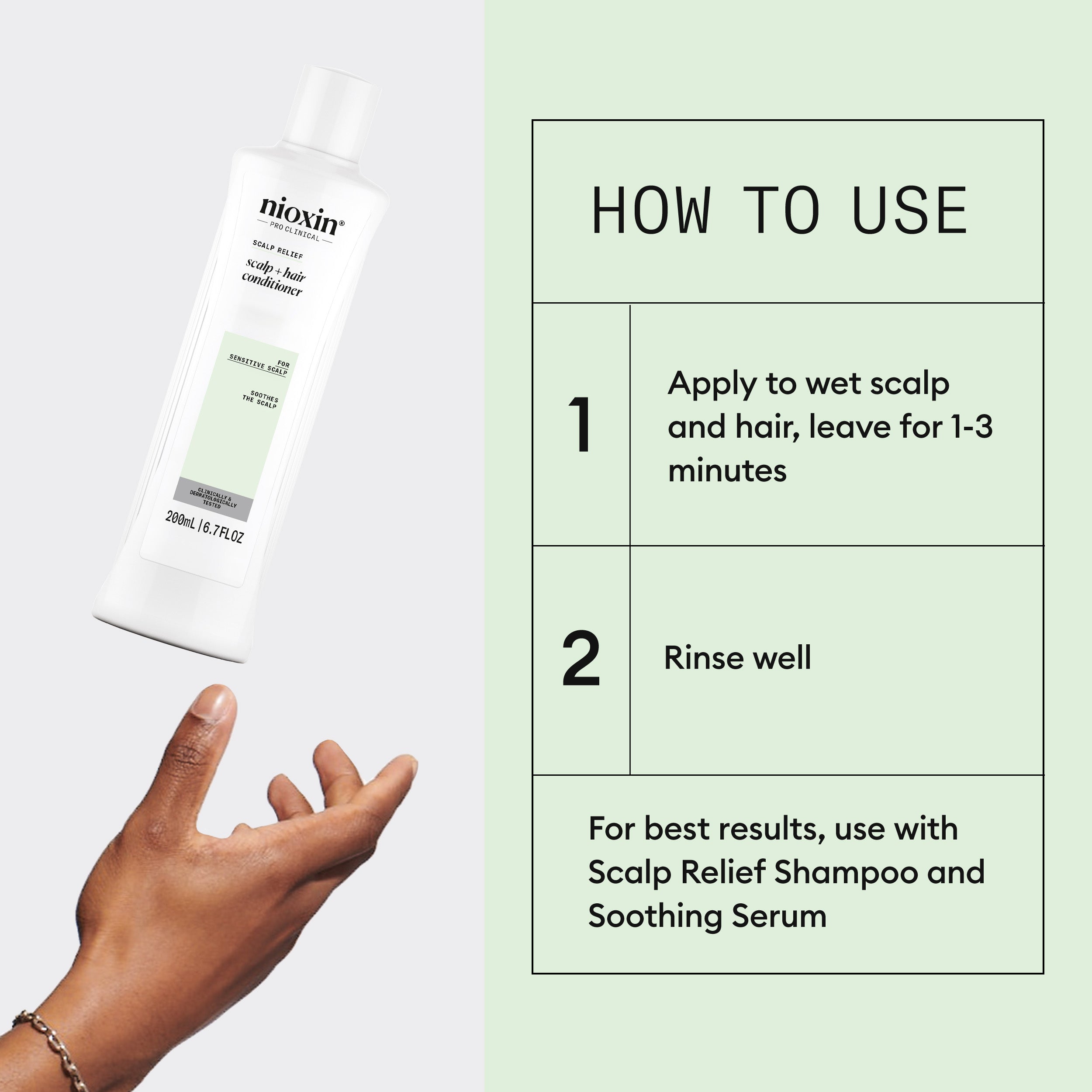 Nioxin Scalp Relief Scalp + Hair Conditioner - Conditioner for Sensitive Scalp