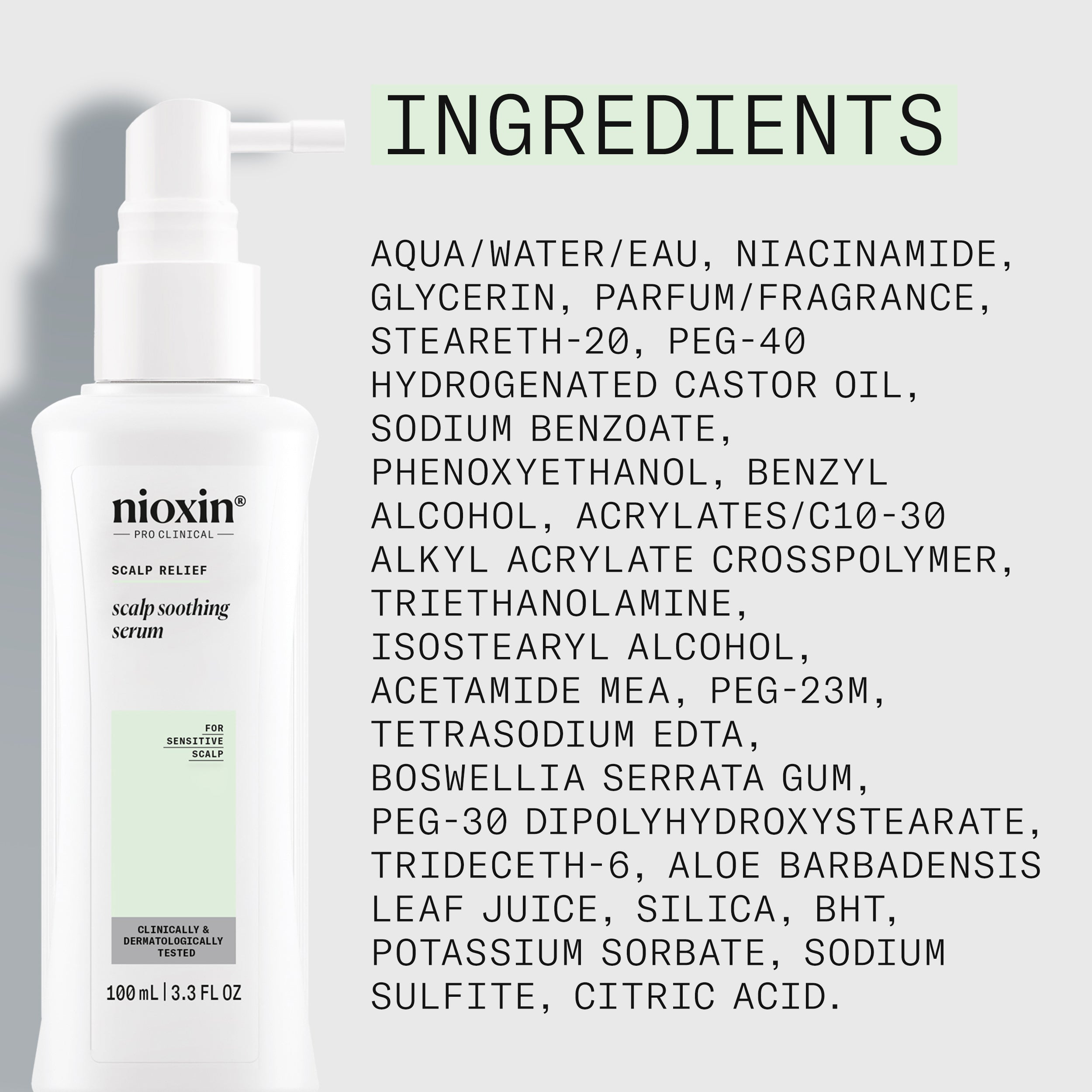 Nioxin Scalp Relief Scalp Soothing Serum - Leave-in Treatment for Sensitive Scalp, 100ml