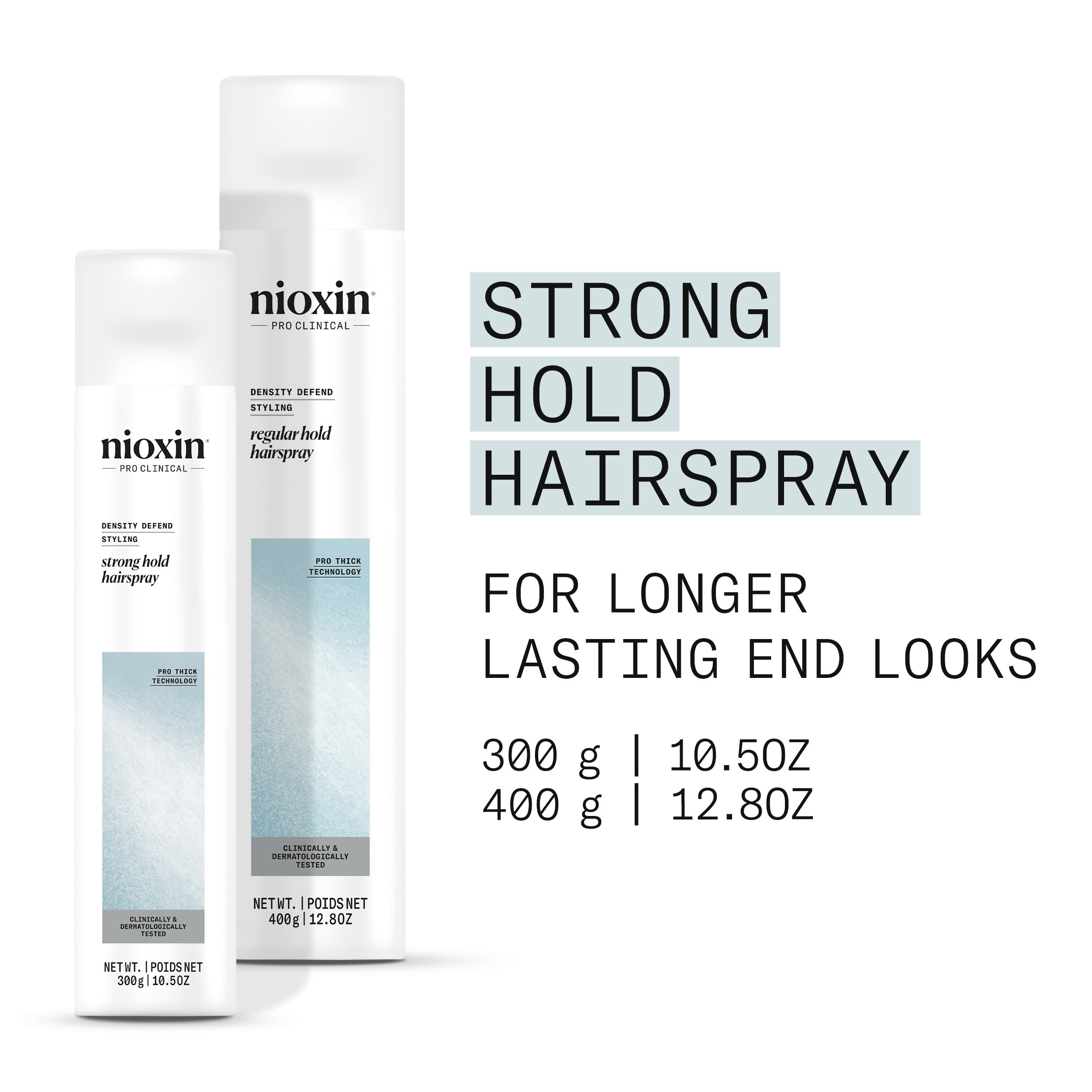 Nioxin Density Defend Styling Strong Hold Hairspray - For Long-Lasting Hairstyles, 300g