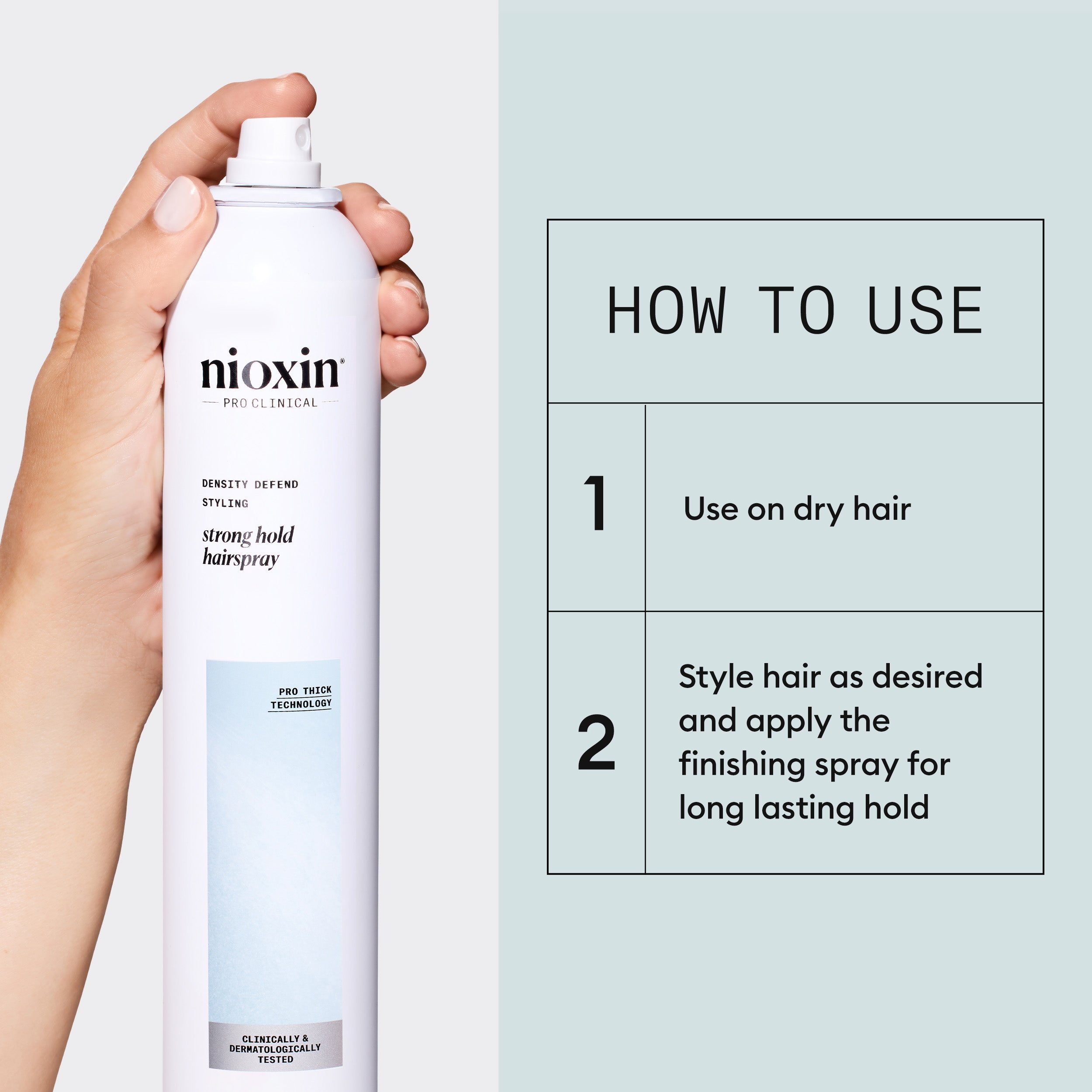 Nioxin Density Defend Styling Strong Hold Hairspray - For Long-Lasting Hairstyles, 300g