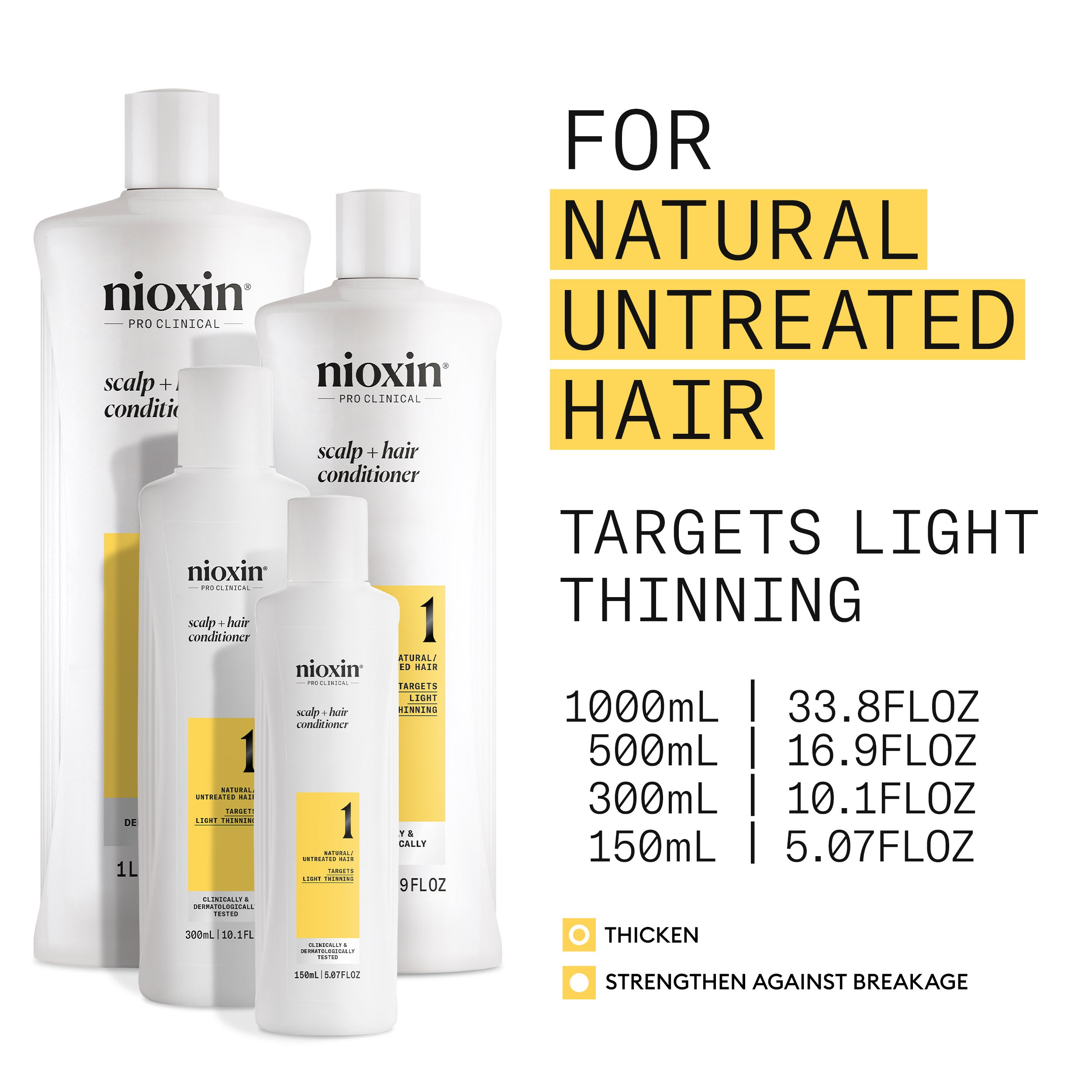 Nioxin System 1  Scalp + Hair Conditioner - Hair Thickening Conditioner