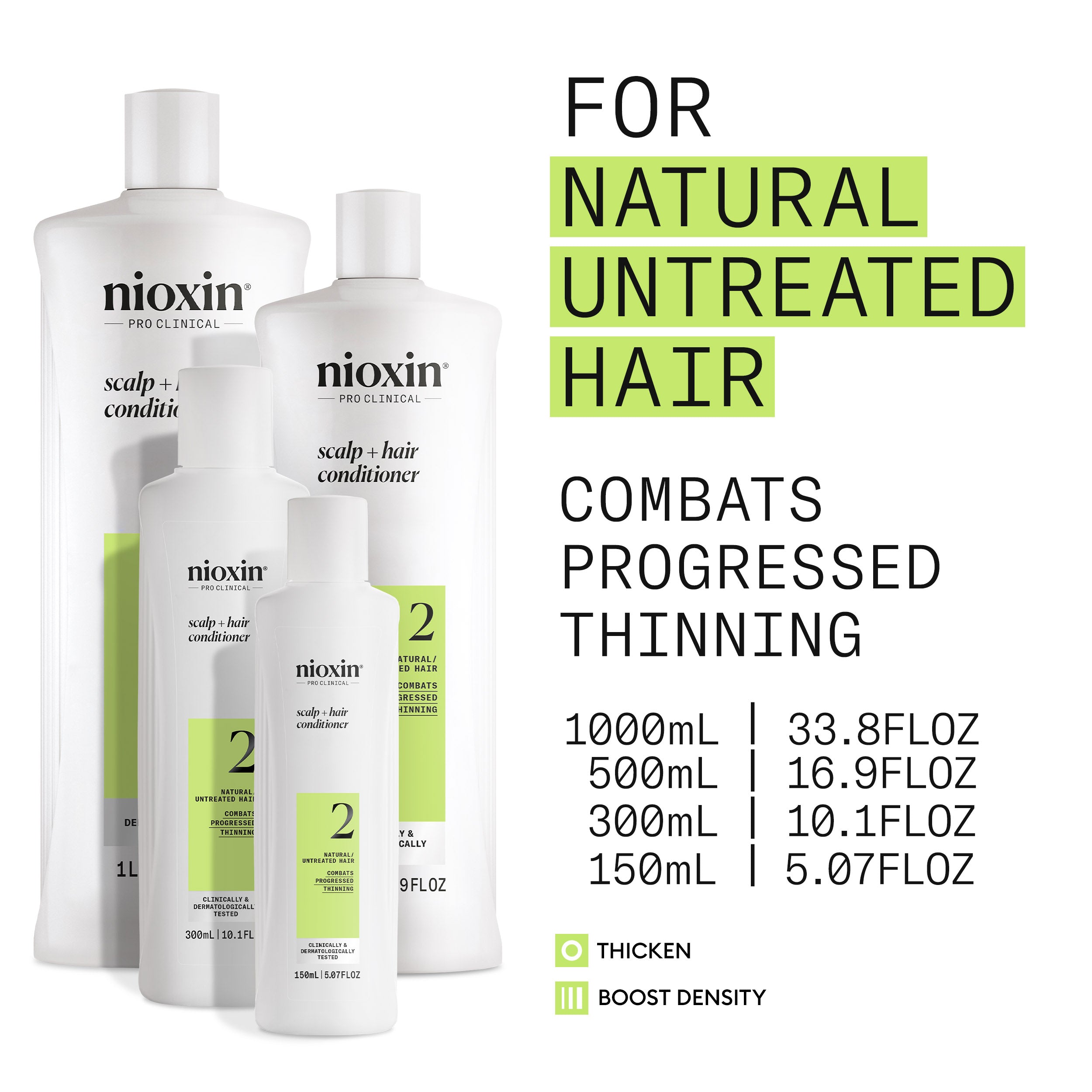 Nioxin System 2 Scalp + Hair Conditioner - Hair Thickening Conditioner
