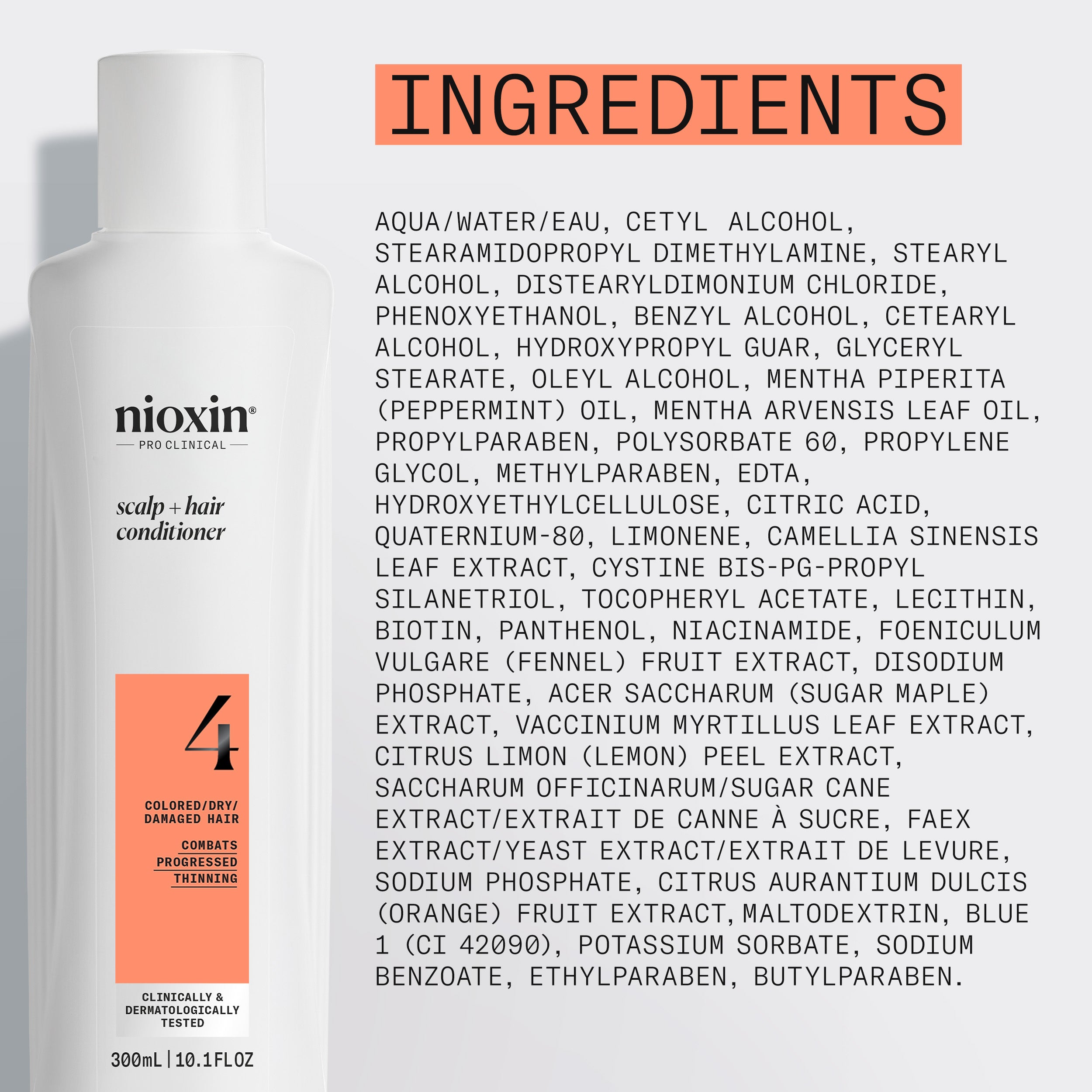 Nioxin System 4 Scalp + Hair Conditioner - Hair Thickening Conditioner