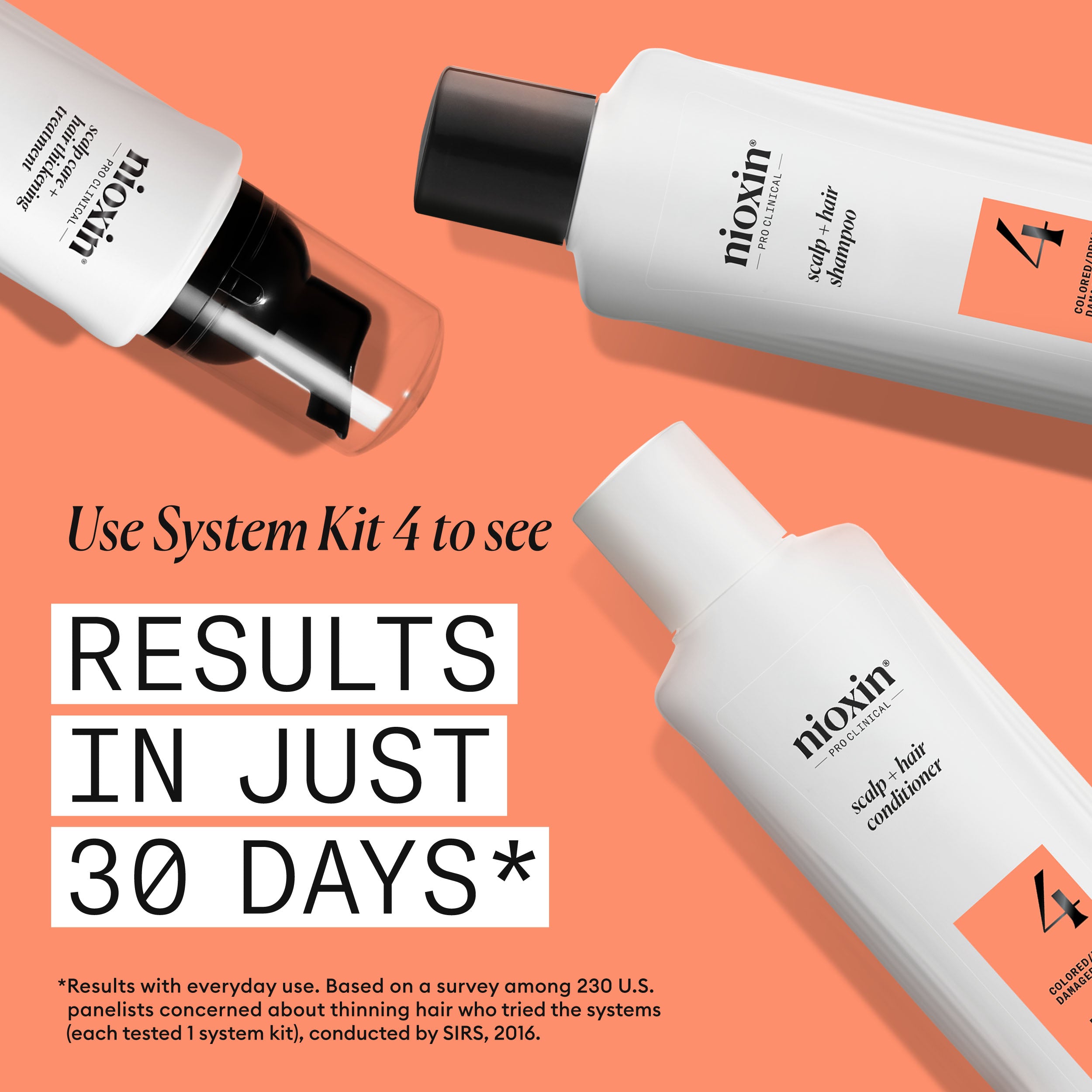 Nioxin System 4 Scalp + Hair Shampoo - Hair Thickening Shampoo