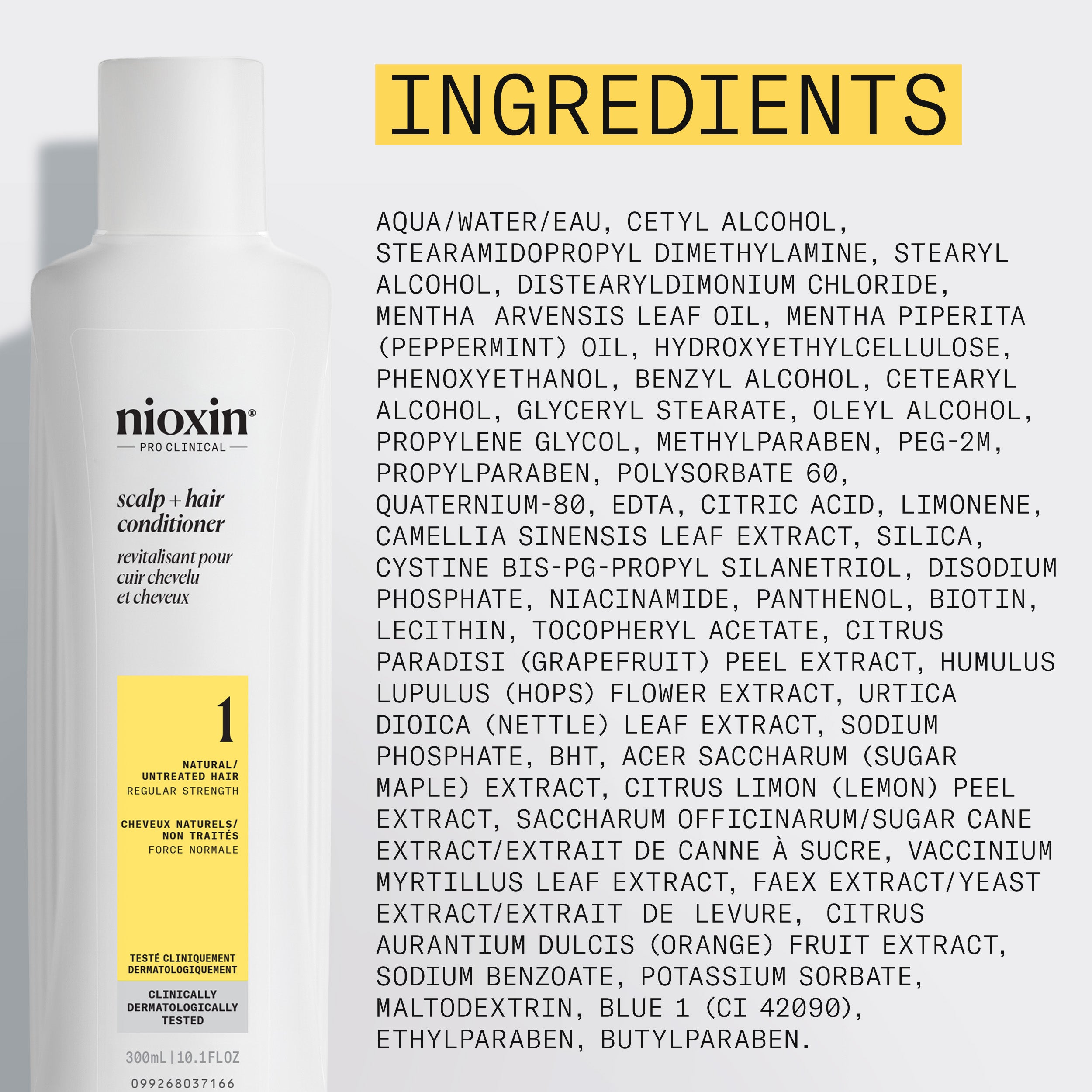 Soin capillaire épaississant Nioxin System 1 pour le cuir chevelu et les cheveux