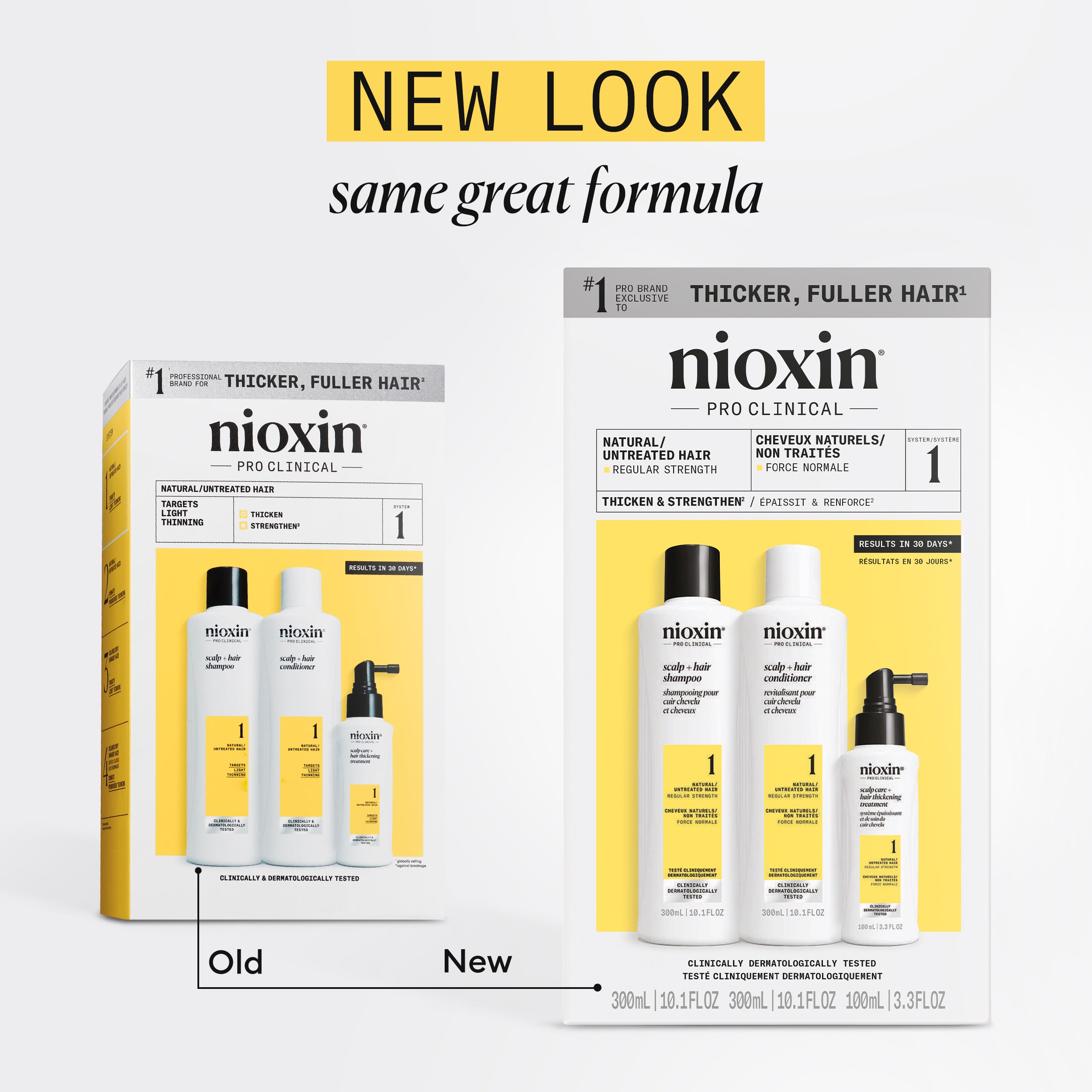 Nioxin Scalp + Hair Thickening System 1 - Includes Shampoo, Conditioner and Scalp Treatment
