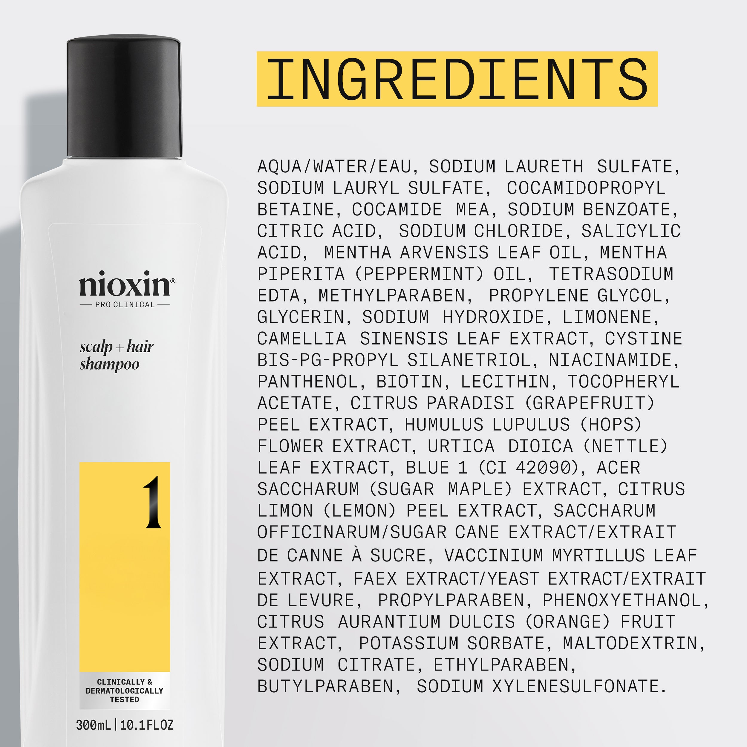 Nioxin System 1 Scalp + Hair Shampoo - Hair Thickening Shampoo