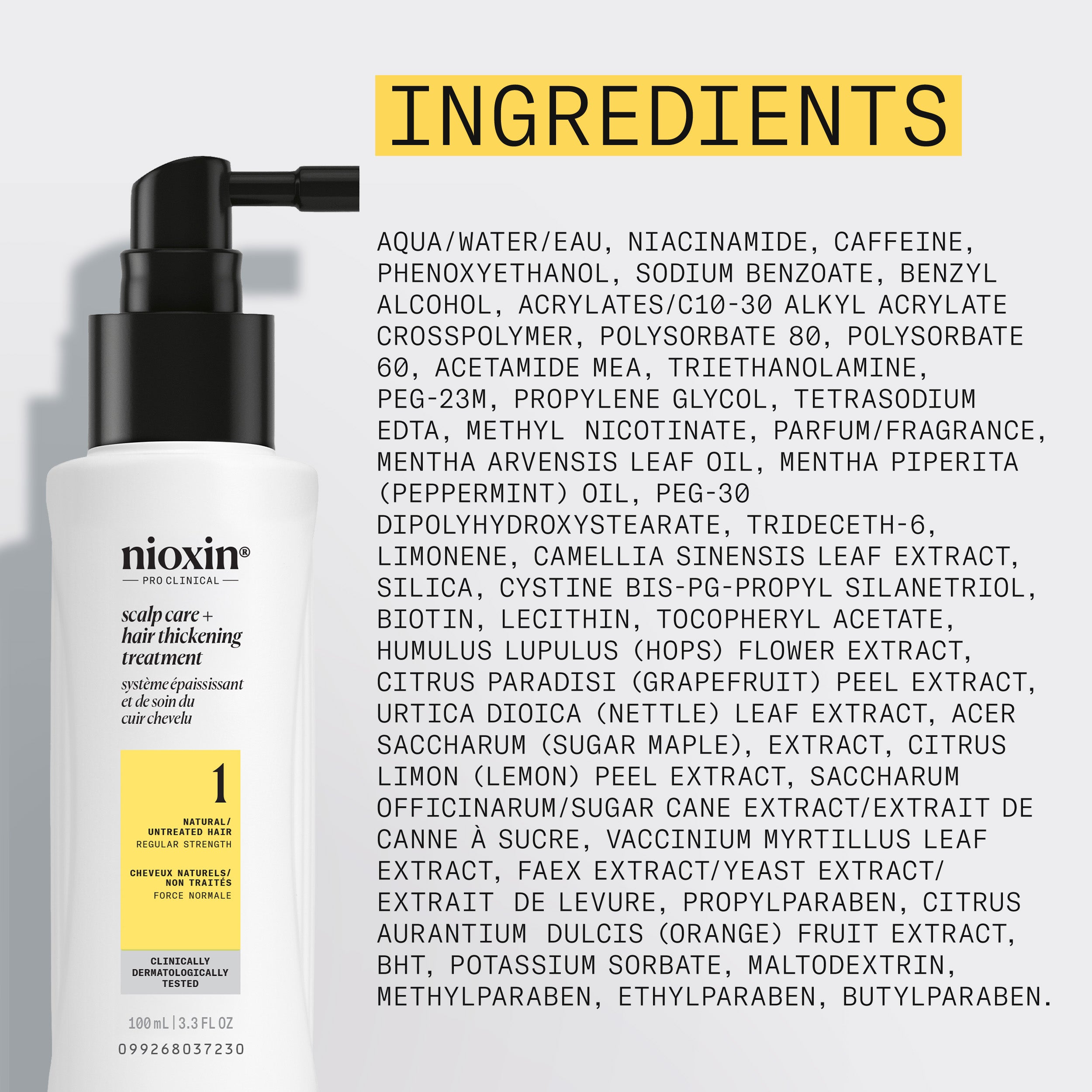 Soin épaississant pour cuir chevelu et cheveux Nioxin System 1 - Sérum épaississant