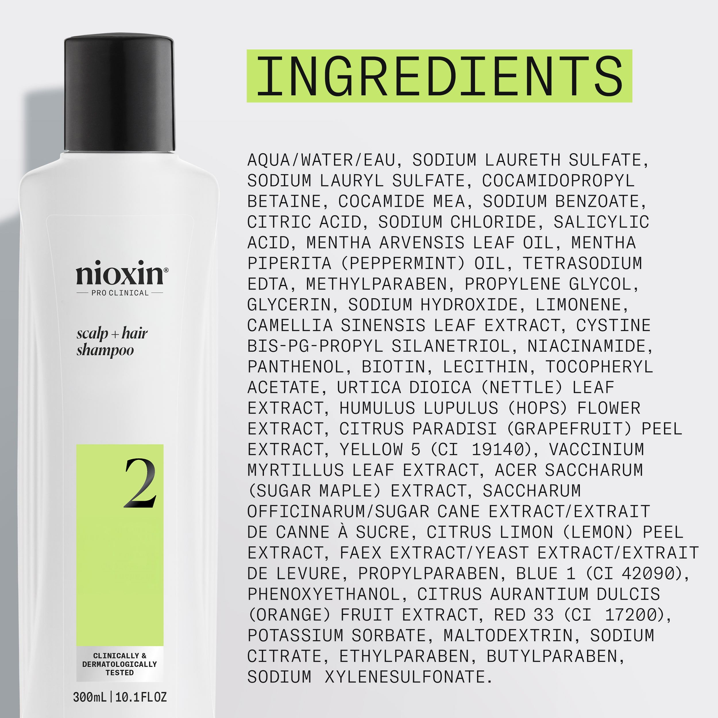 Nioxin System 2 Scalp + Hair Shampoo - Hair Thickening Shampoo