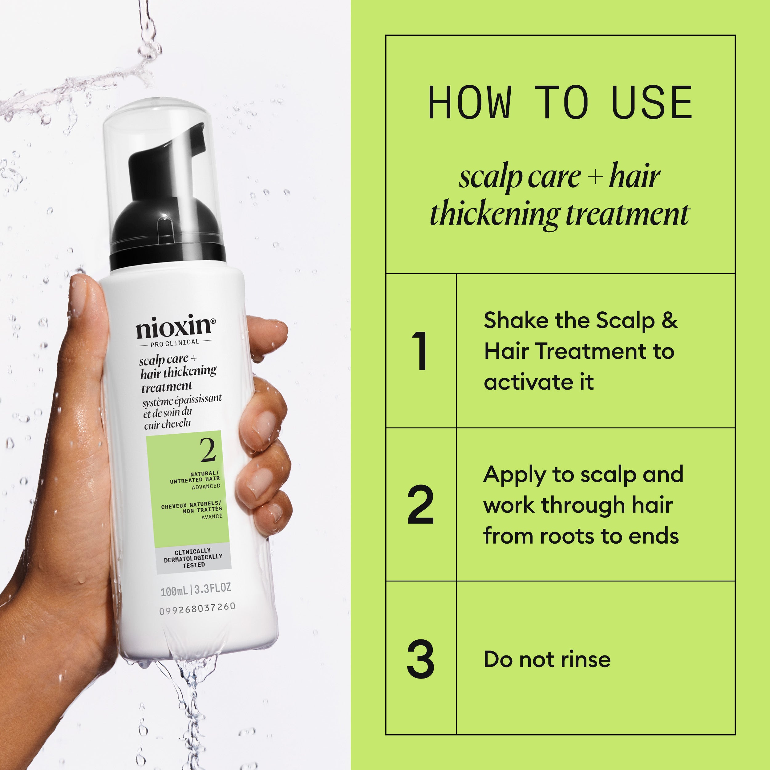 Nioxin System 2 Scalp  + Hair Thickening Treatment - Hair Thickening Serum