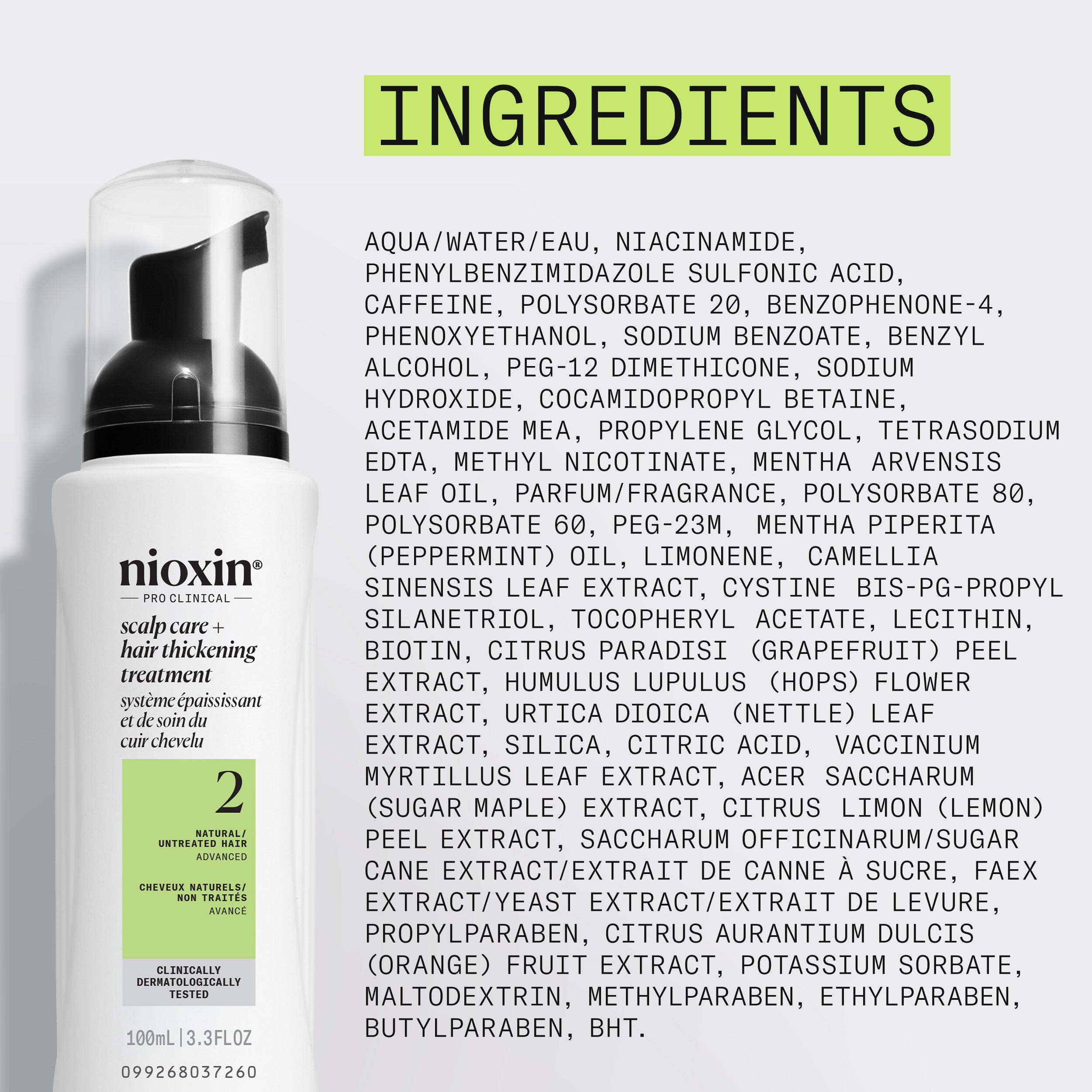 Nioxin System 2 Scalp  + Hair Thickening Treatment - Hair Thickening Serum