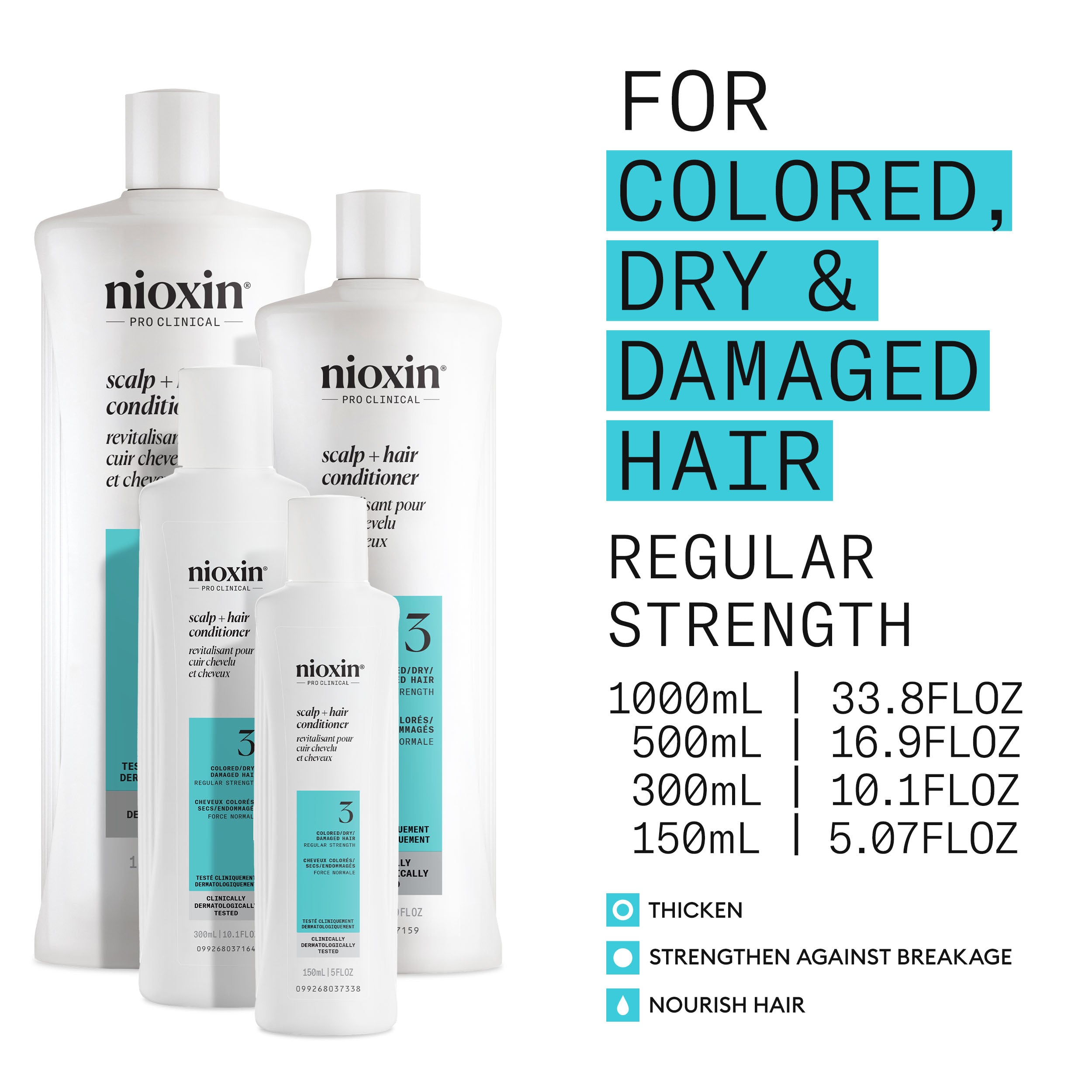 Nioxin System 3 Scalp + Hair Conditioner - Hair Thickening Conditioner