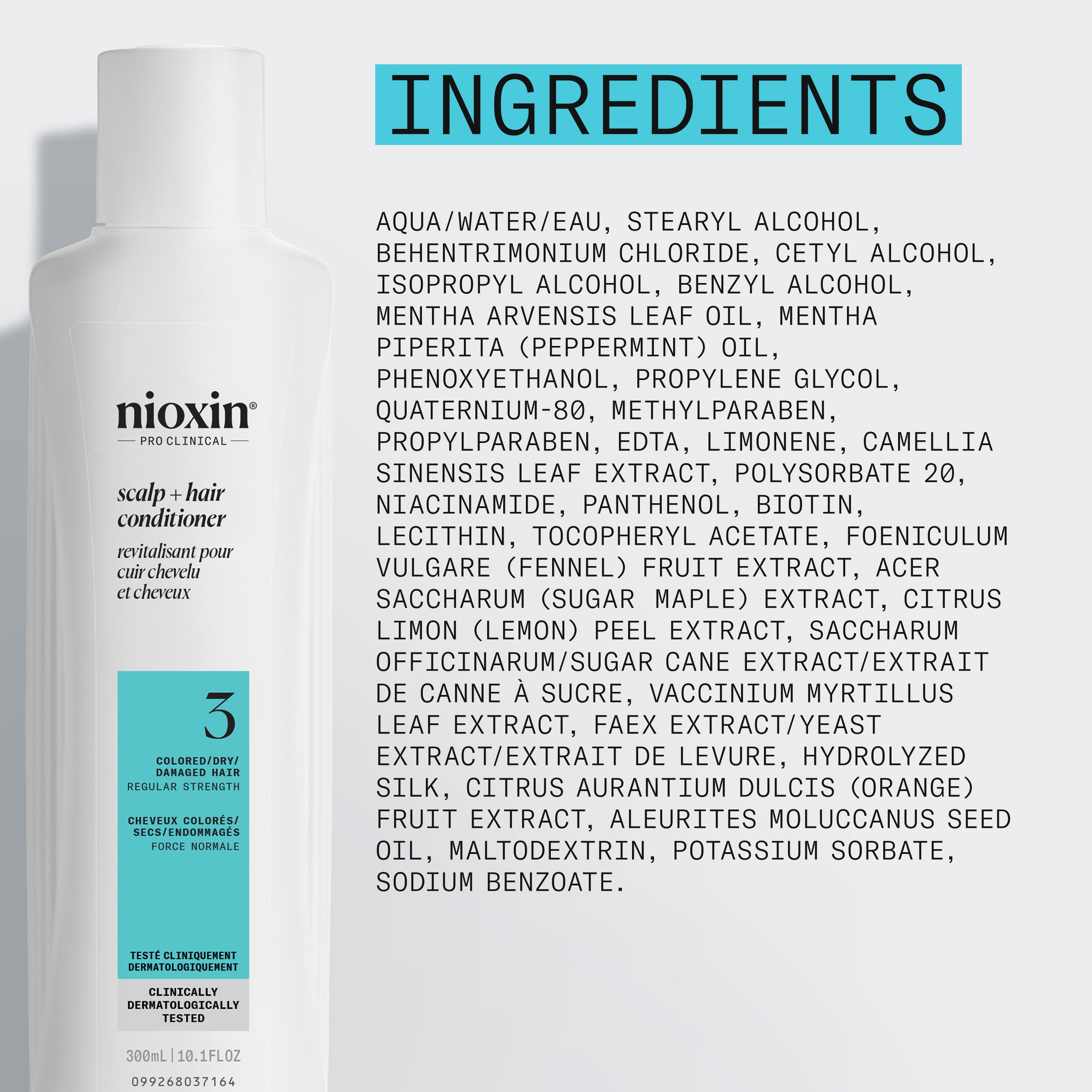 Nioxin System 3 Scalp + Hair Conditioner - Hair Thickening Conditioner
