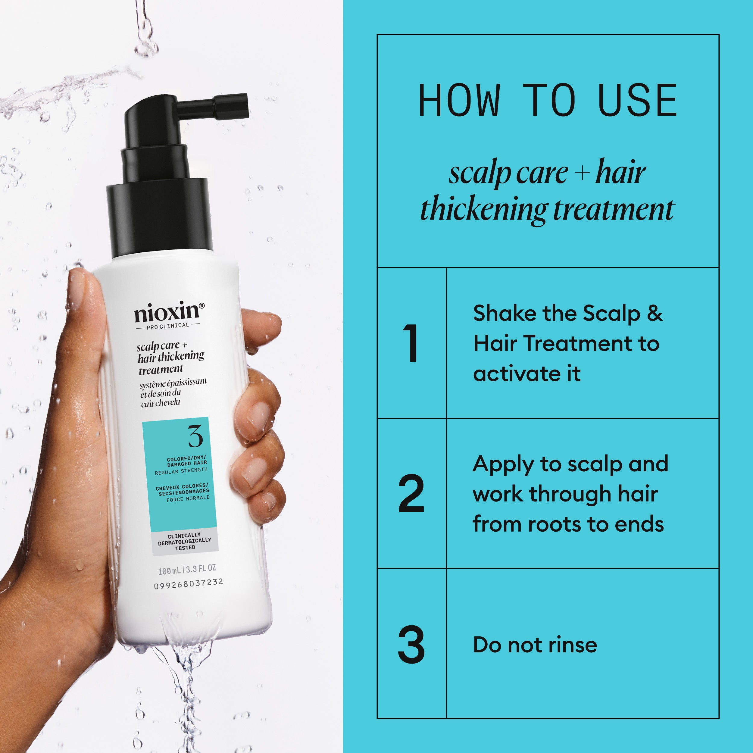 Nioxin System 3 Scalp + Hair Thickening Treatment - Hair Thickening Serum