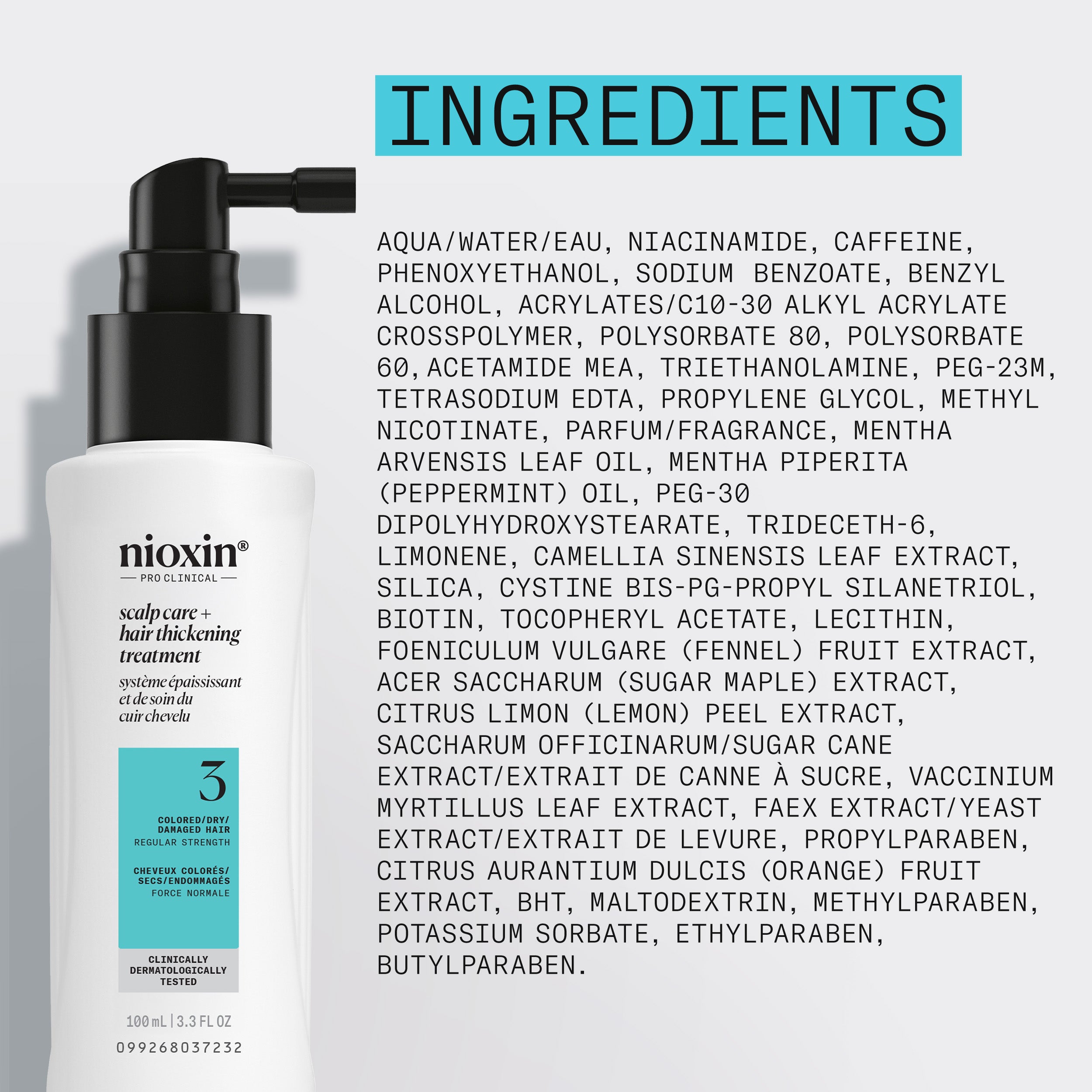 Nioxin System 3 Scalp + Hair Thickening Treatment - Hair Thickening Serum