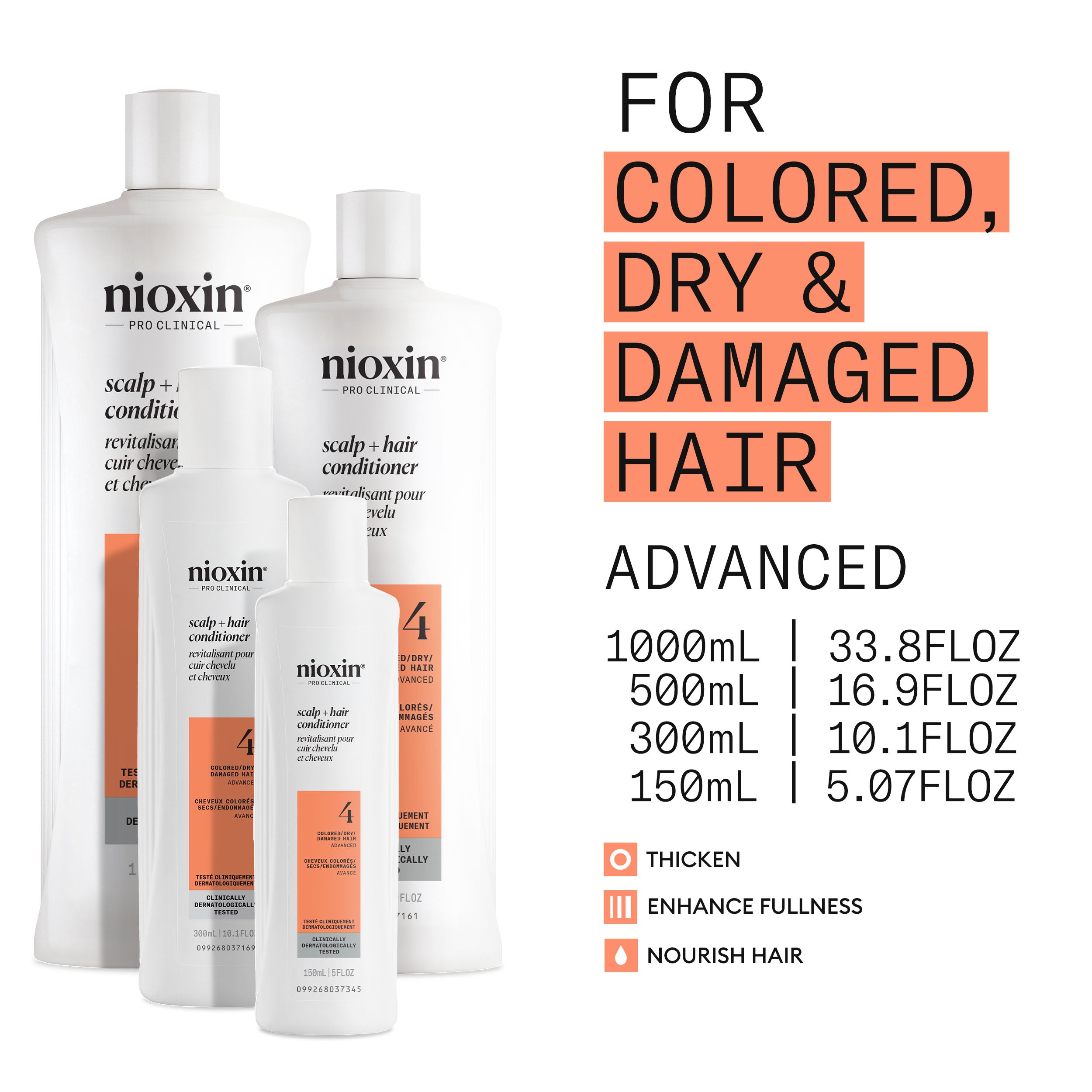 Soin capillaire épaississant Nioxin System 4 pour le cuir chevelu et les cheveux