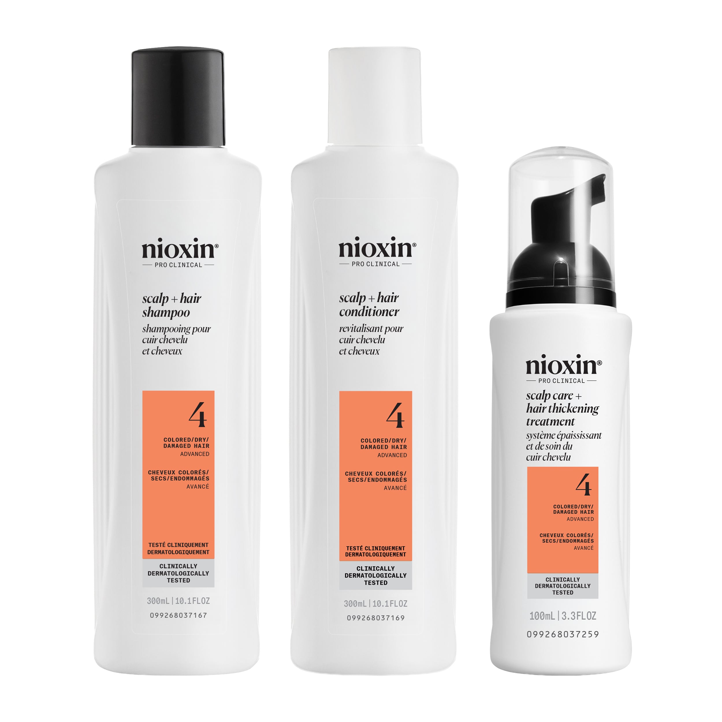 Nioxin Scalp + Hair Thickening System 4 - Includes Shampoo, Conditioner and Scalp Treatment