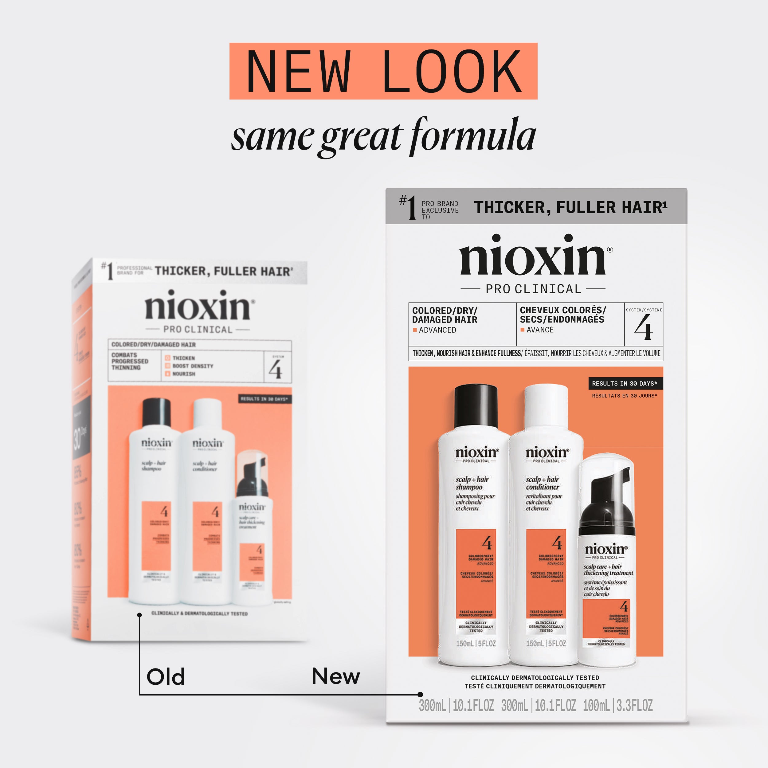 Nioxin Système 4 - Comprend un shampooing, un après-shampooing et un soin du cuir chevelu