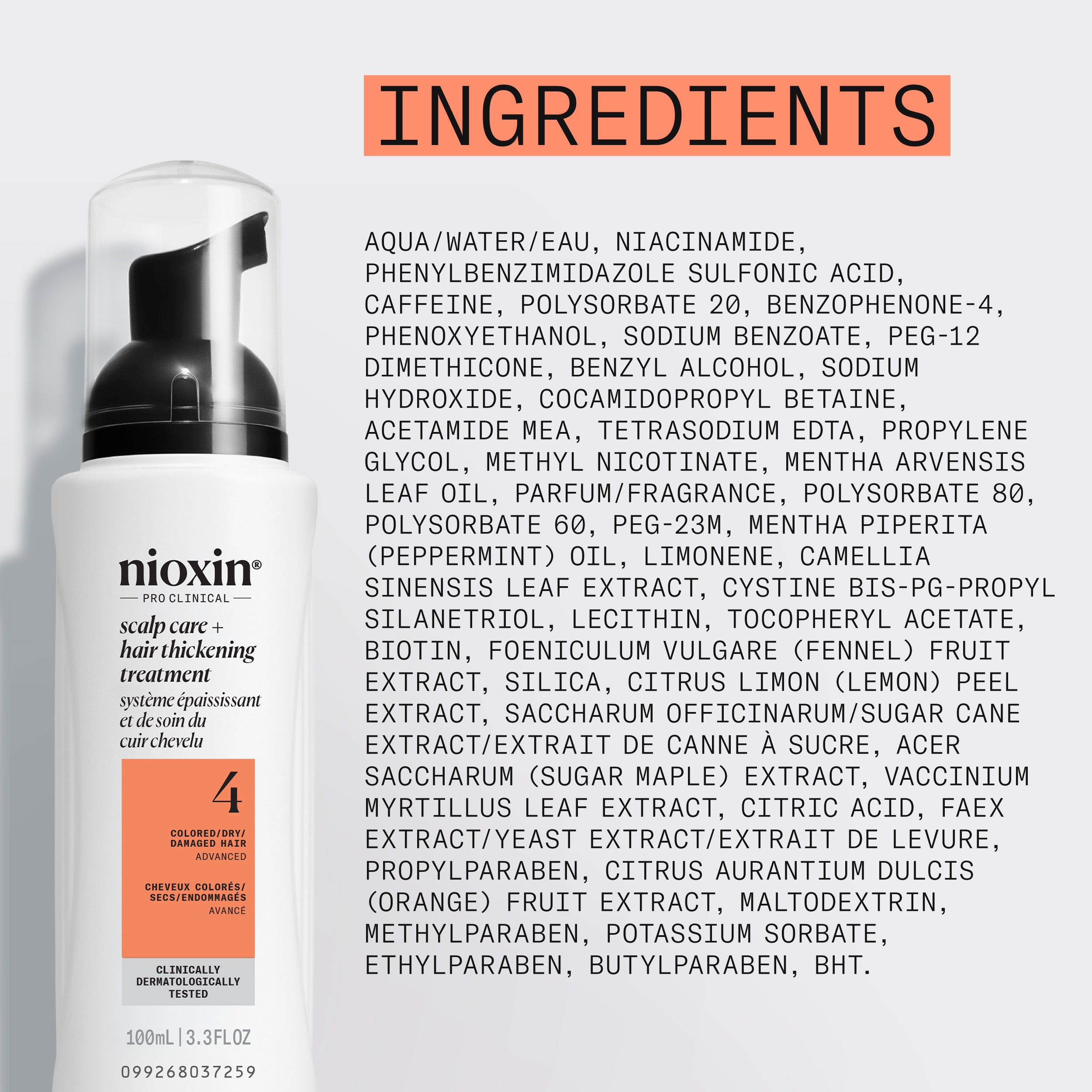Soin épaississant pour cuir chevelu et cheveux Nioxin System 4 - Sérum épaississant