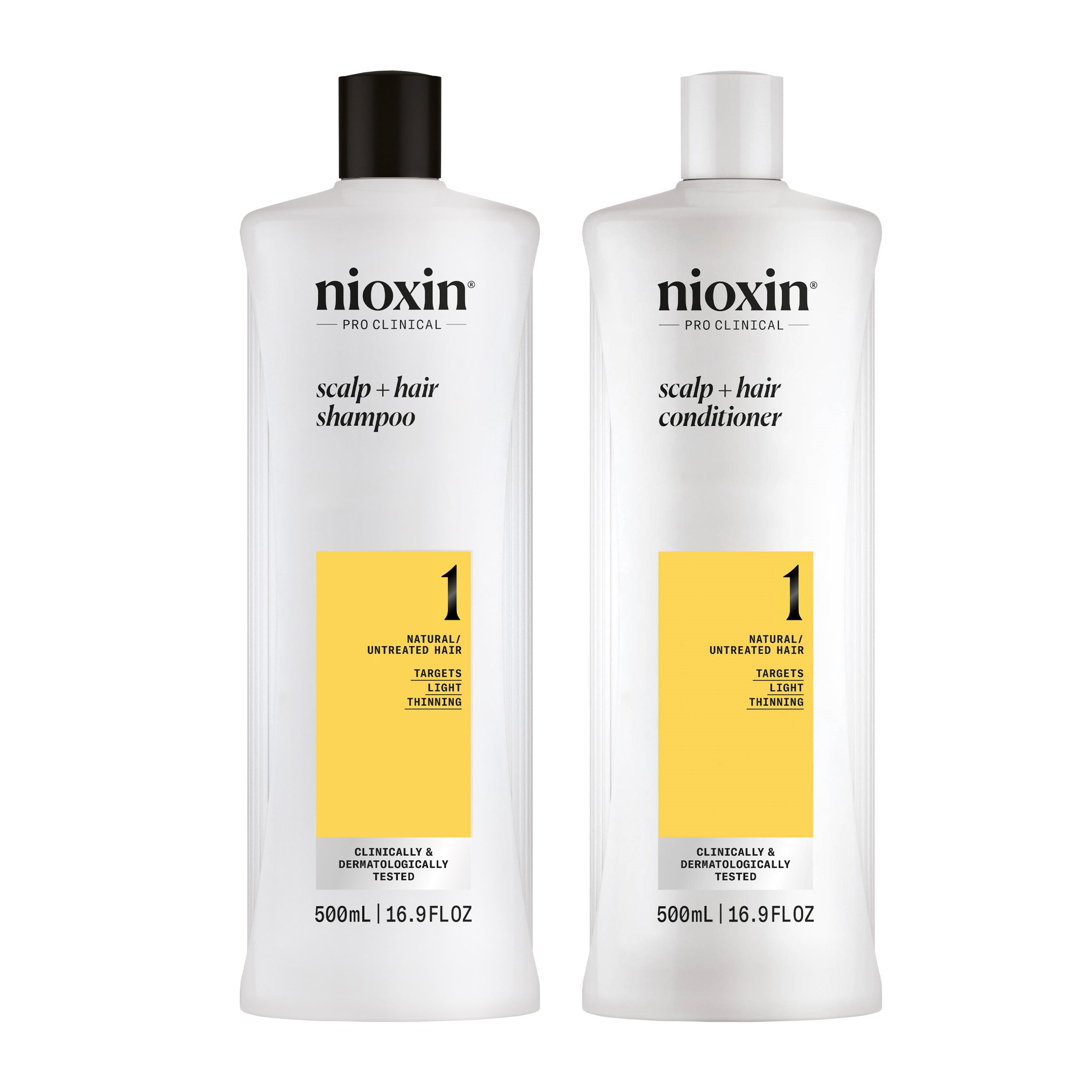 Nioxin System 1 Shampoo + Conditioner Duo - Includes Shampoo and Conditioner