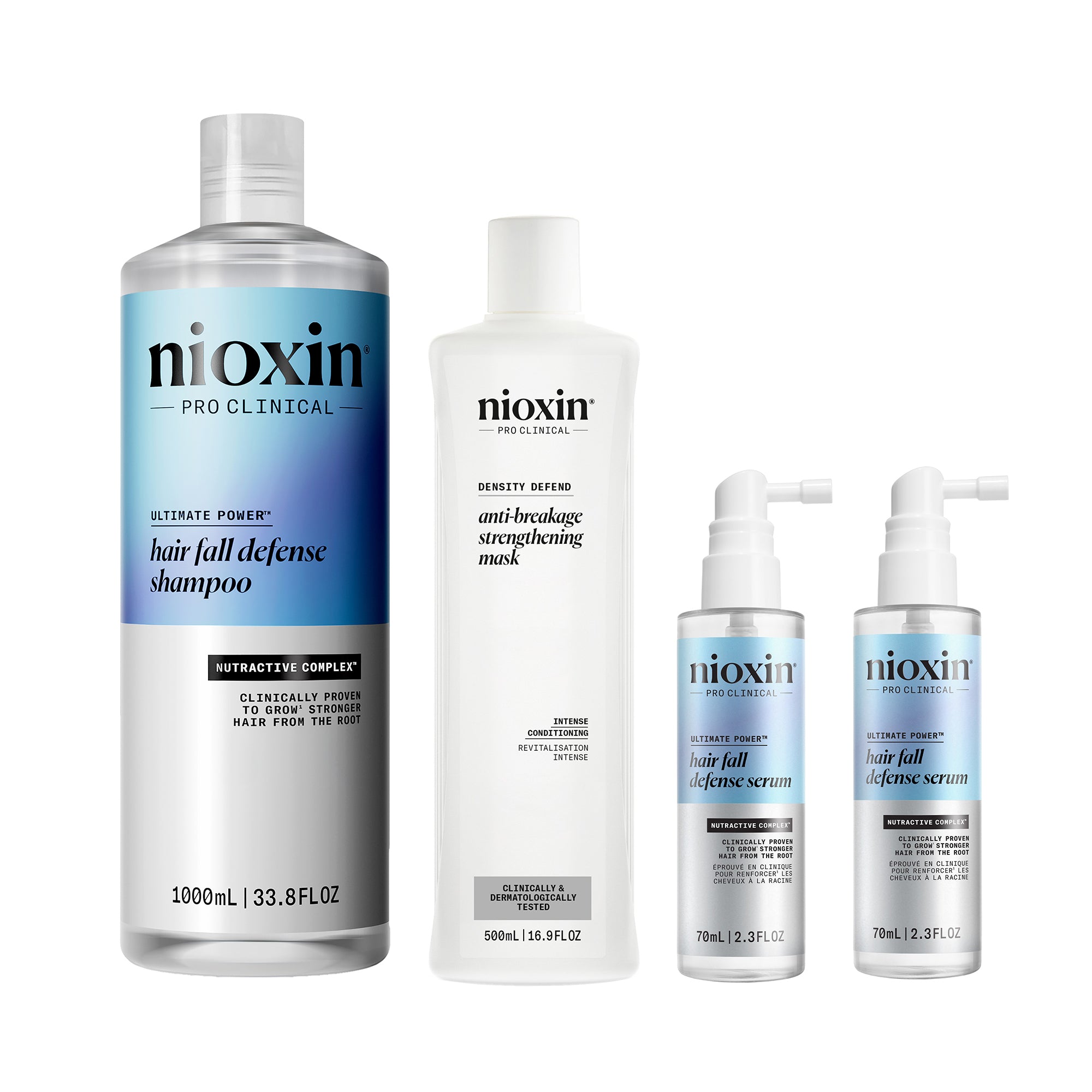 Nioxin Hair Fall Defense Kit - Includes Shampoo, Mask and Serum