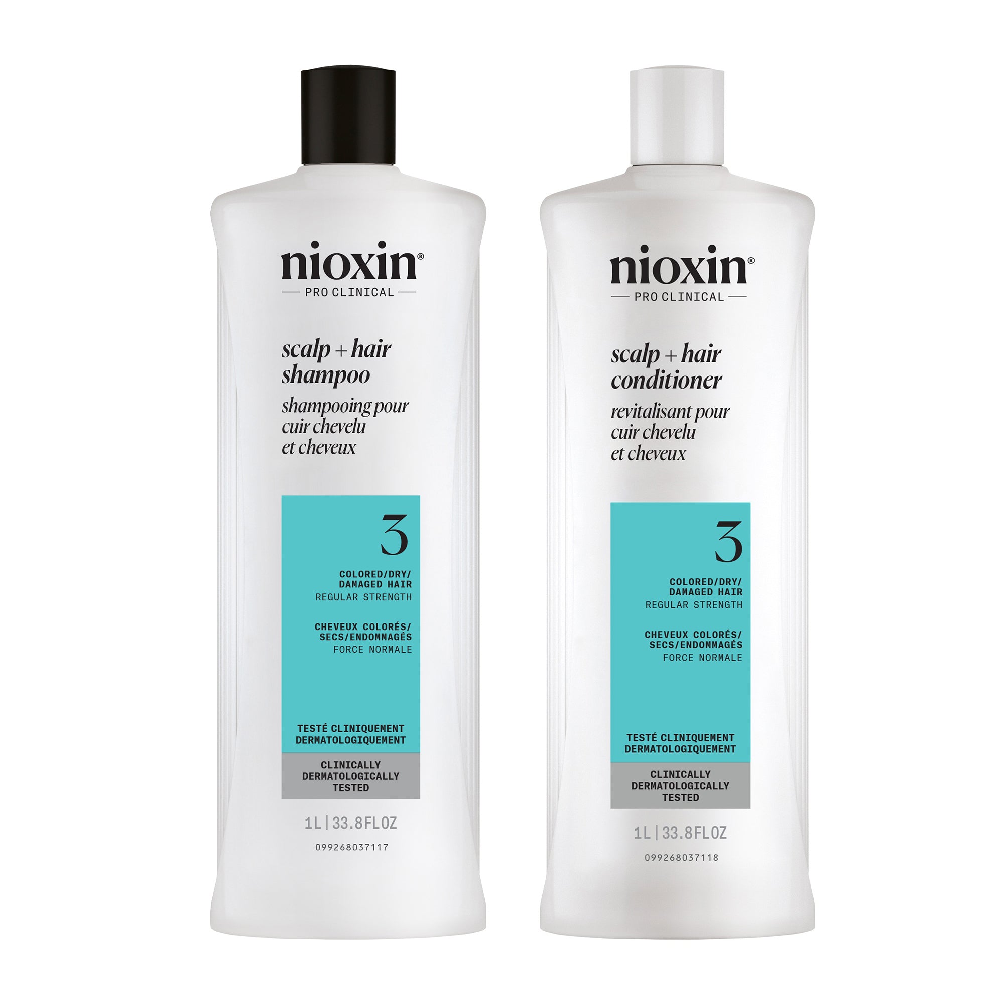 Nioxin System 3 Shampoo + Conditioner Duo - Includes Shampoo and Conditioner