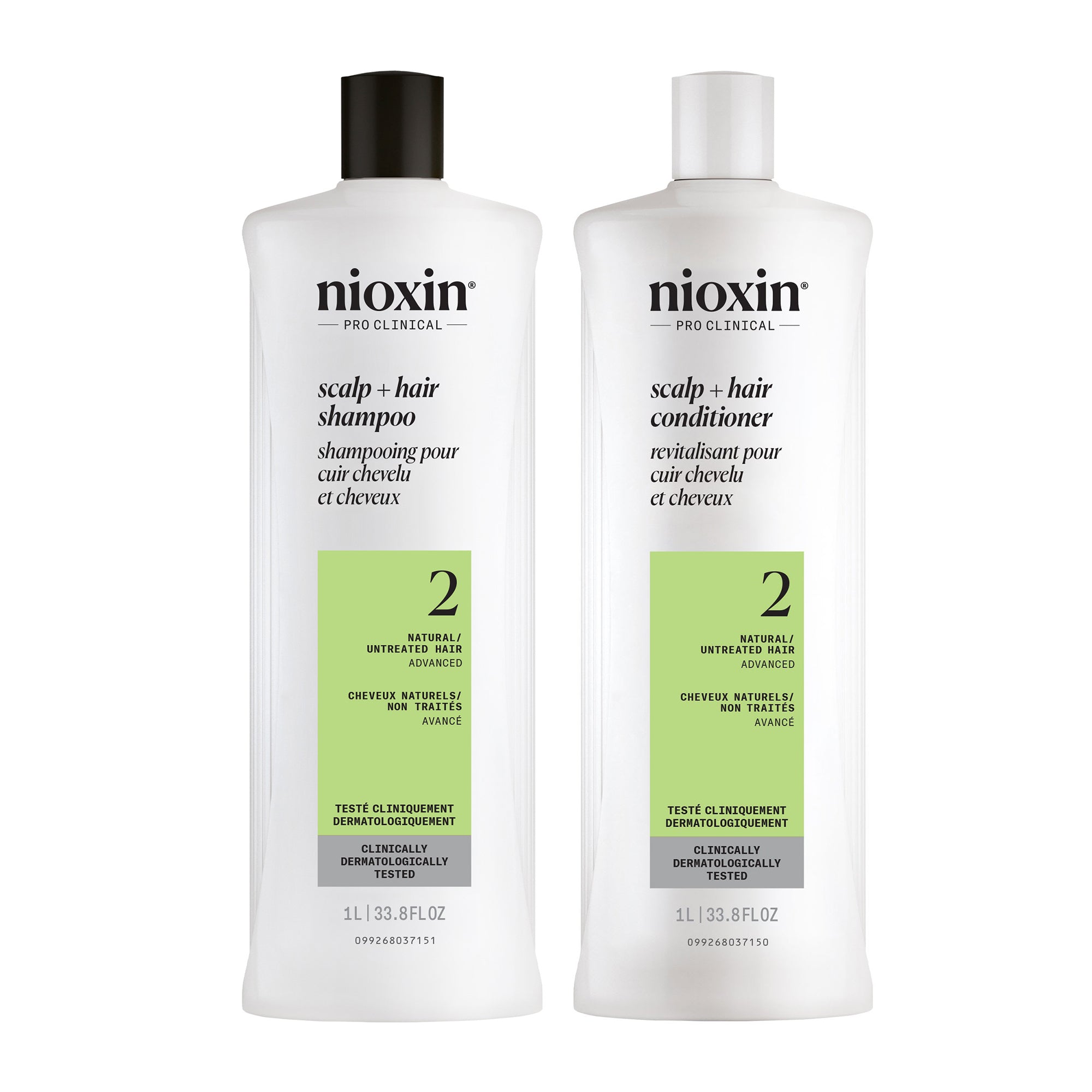 Nioxin System 2 Shampoo + Conditioner Duo - Includes Shampoo and Conditioner