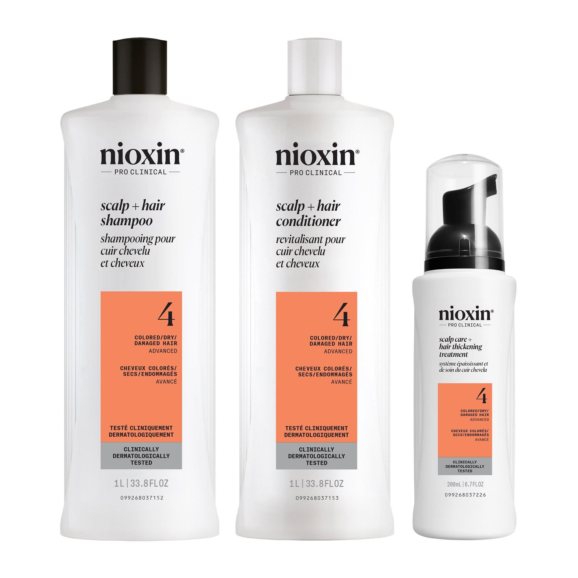 Nioxin Système 4 - Comprend un shampooing, un après-shampooing et un soin du cuir chevelu