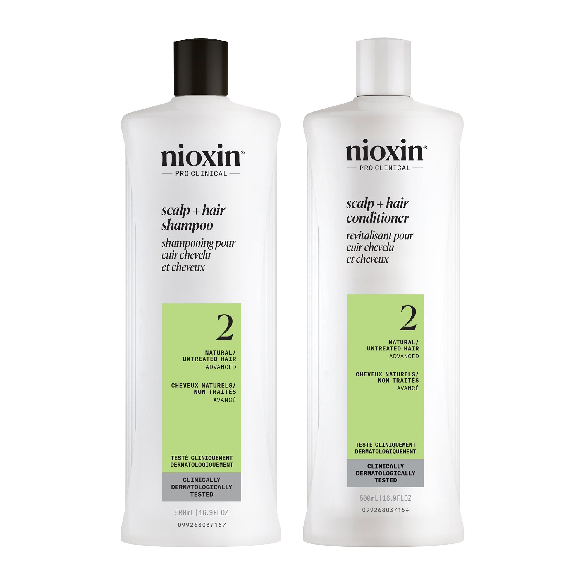 Nioxin System 2 Shampoo + Conditioner Duo - Includes Shampoo and Conditioner