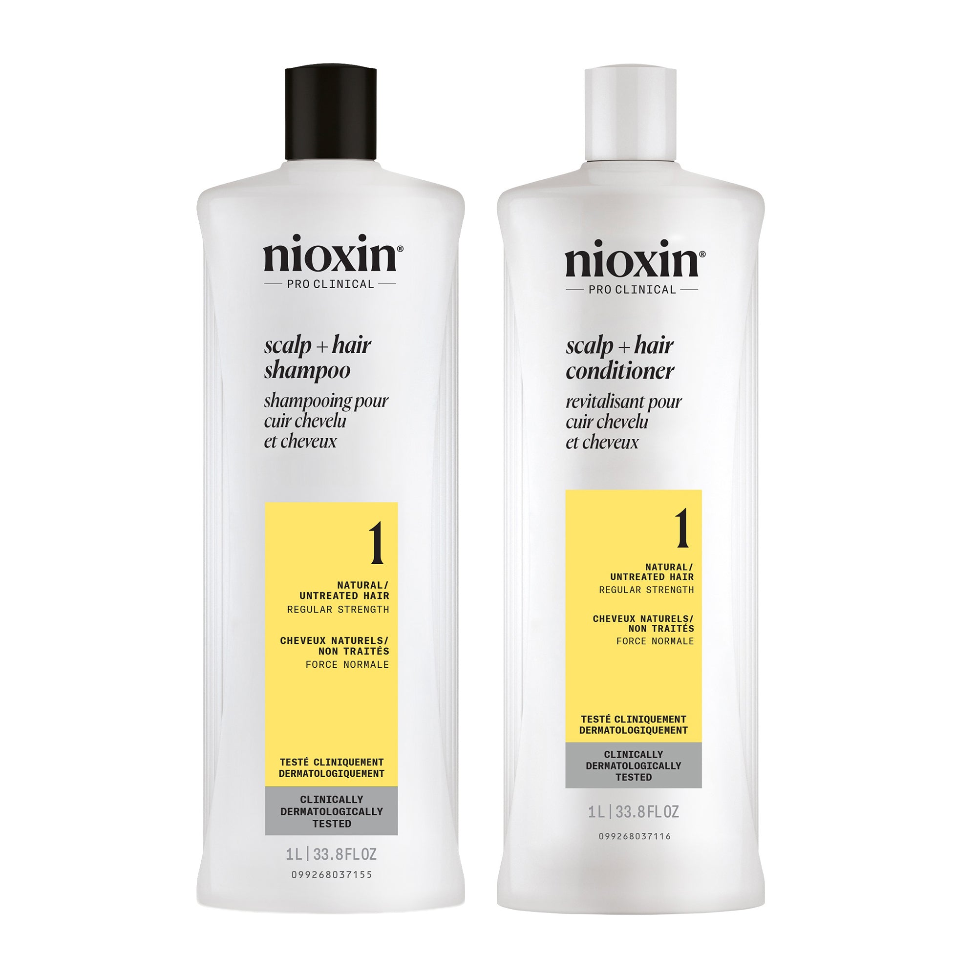 Nioxin System 1 Shampoo + Conditioner Duo - Includes Shampoo and Conditioner