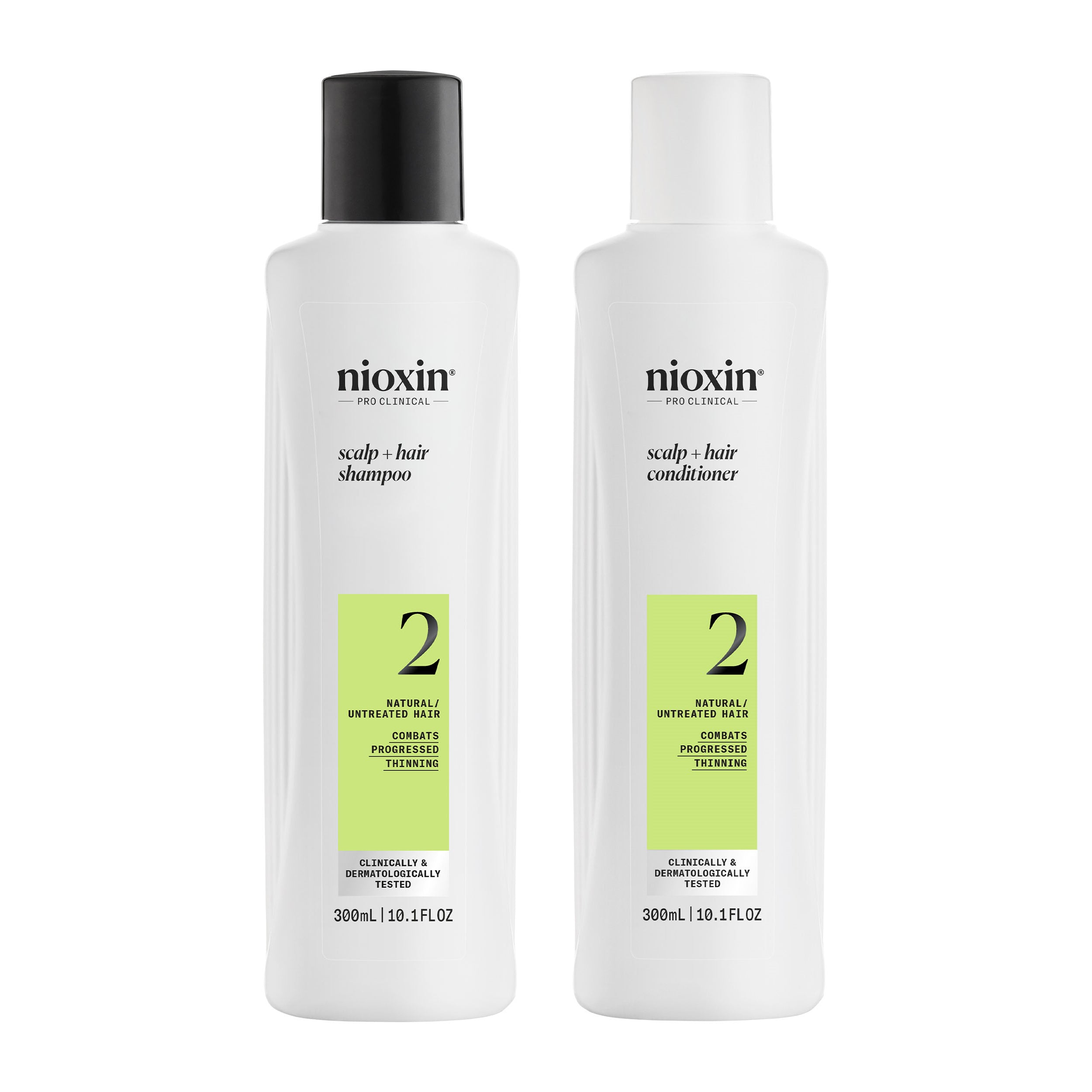 Nioxin System 2 Shampoo + Conditioner Duo - Includes Shampoo and Conditioner