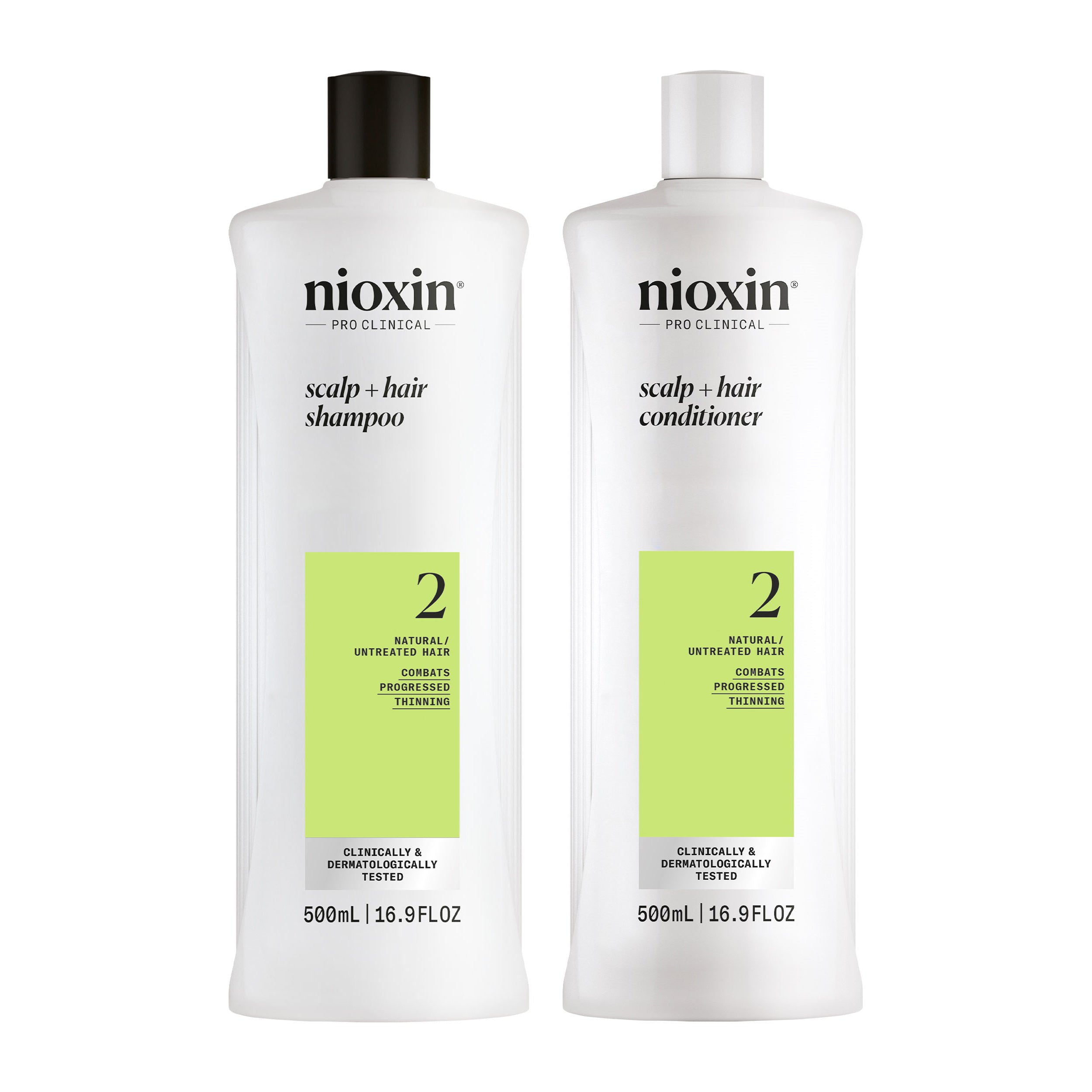 Nioxin System 2 Shampoo + Conditioner Duo - Includes Shampoo and Conditioner